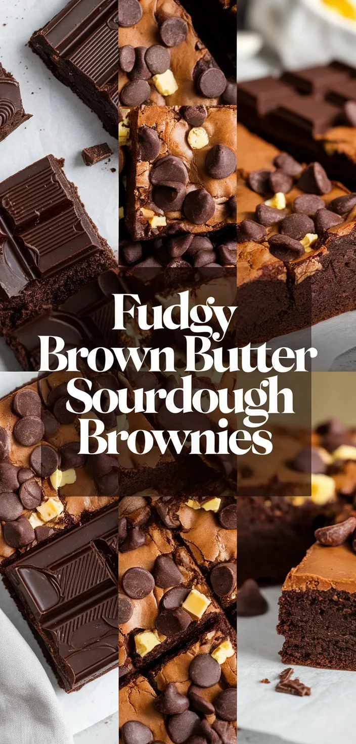 Ingredients photo for Fudgy Brown Butter Sourdough Brownies Recipe