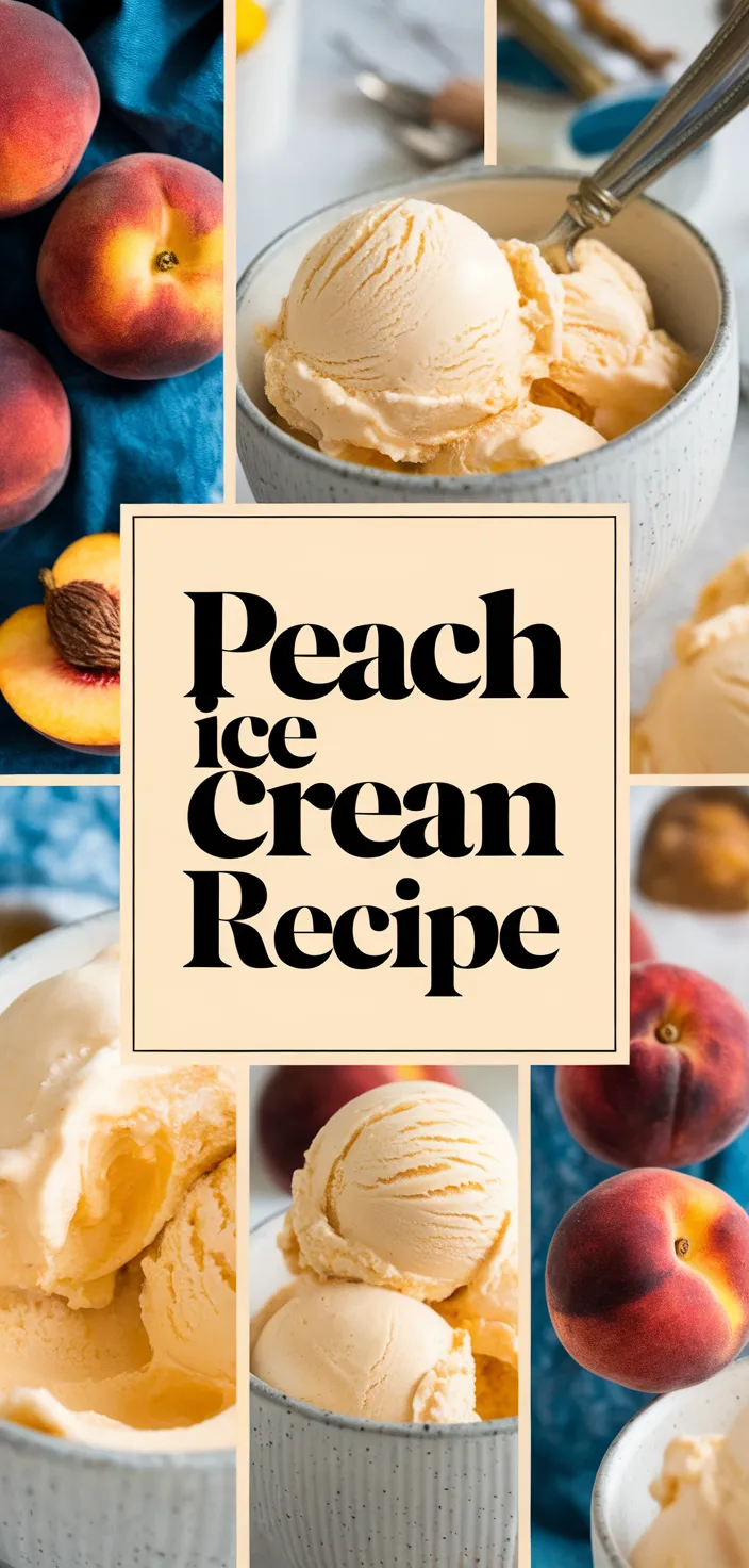 A photo of Peach Ice Cream Recipe
