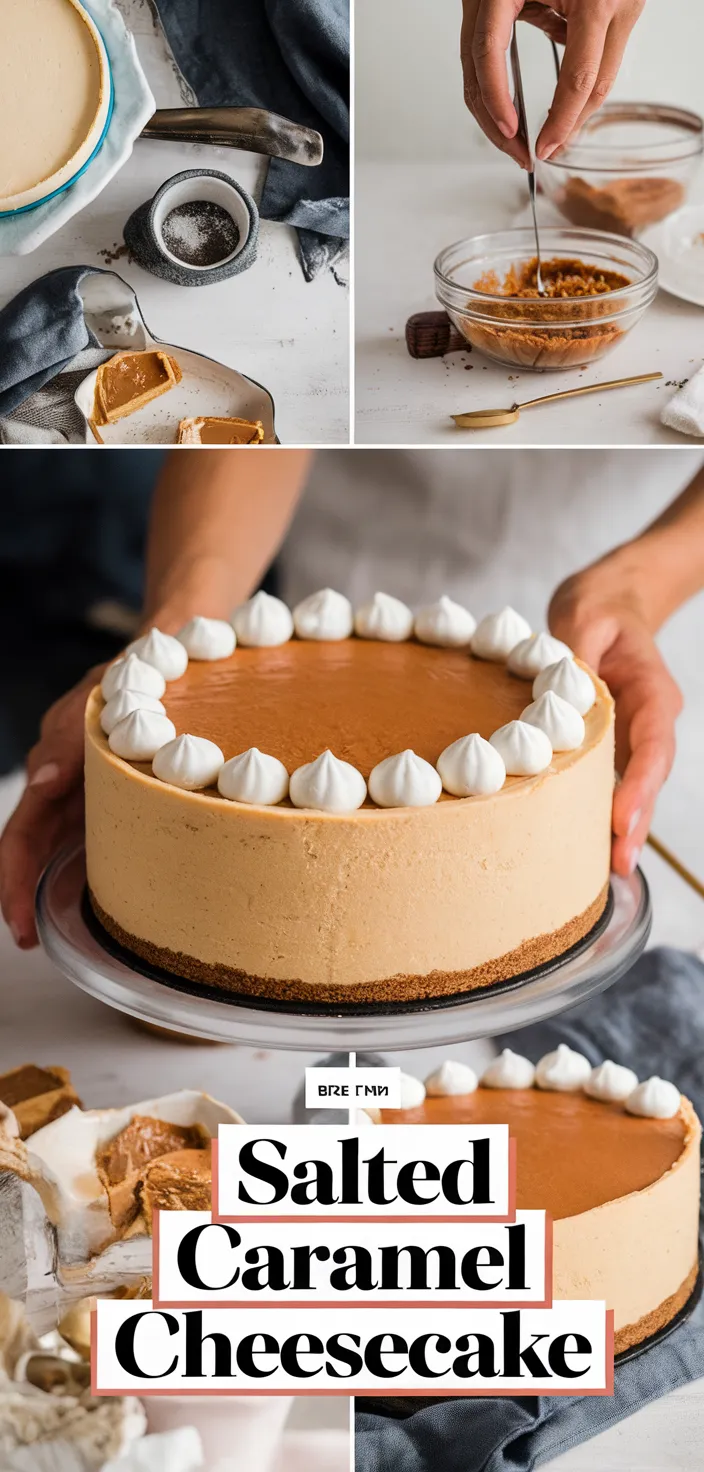 A photo of Salted Caramel Cheesecake Recipe