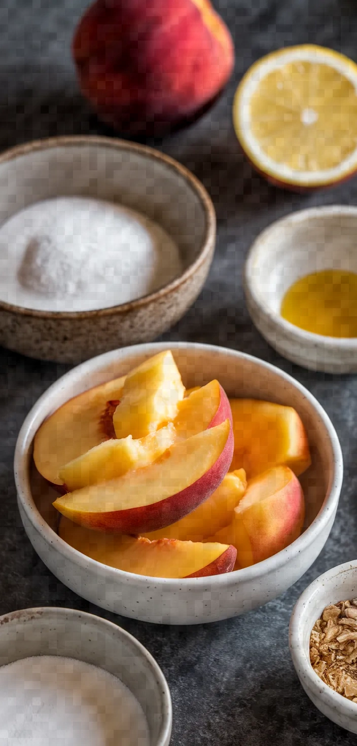 Ingredients photo for Peach Ice Cream Recipe