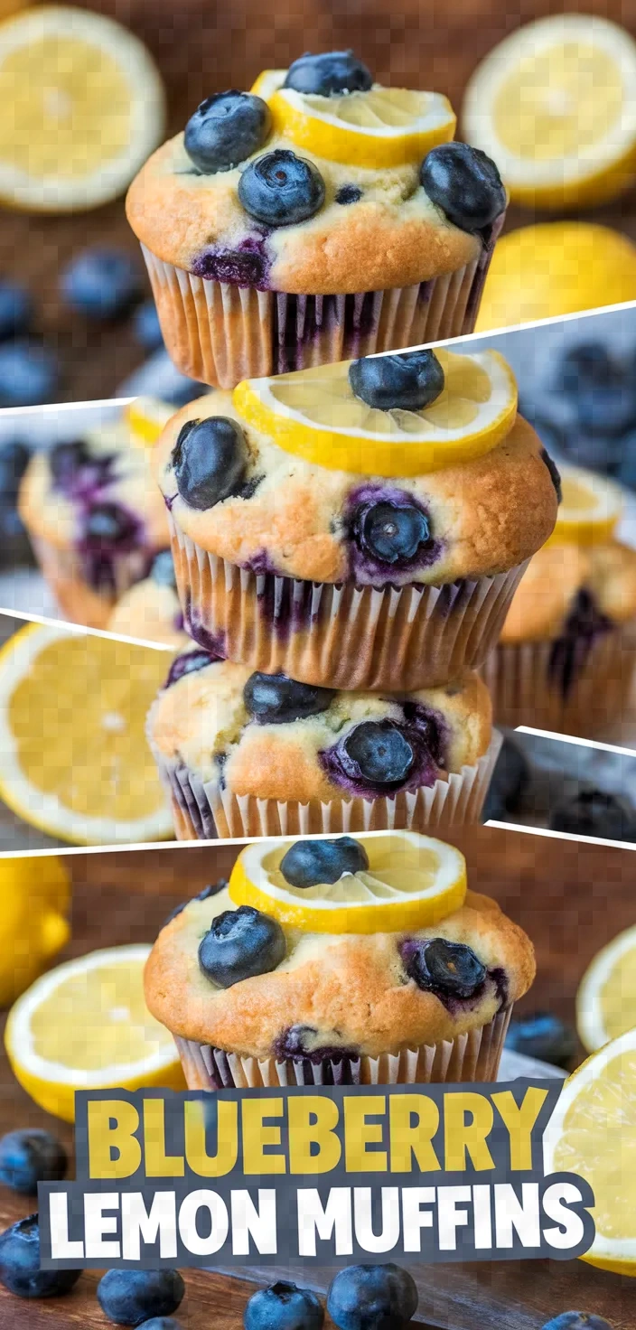 A photo of Blueberry Lemon Cornmeal Muffins Recipe