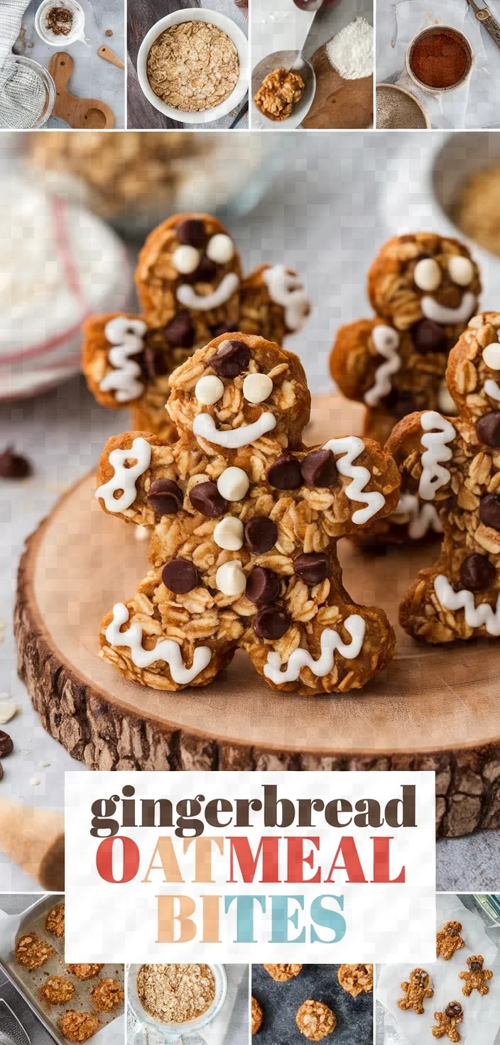 A photo of Gingerbread Chocolate Chip Baked Oatmeal Bites Recipe
