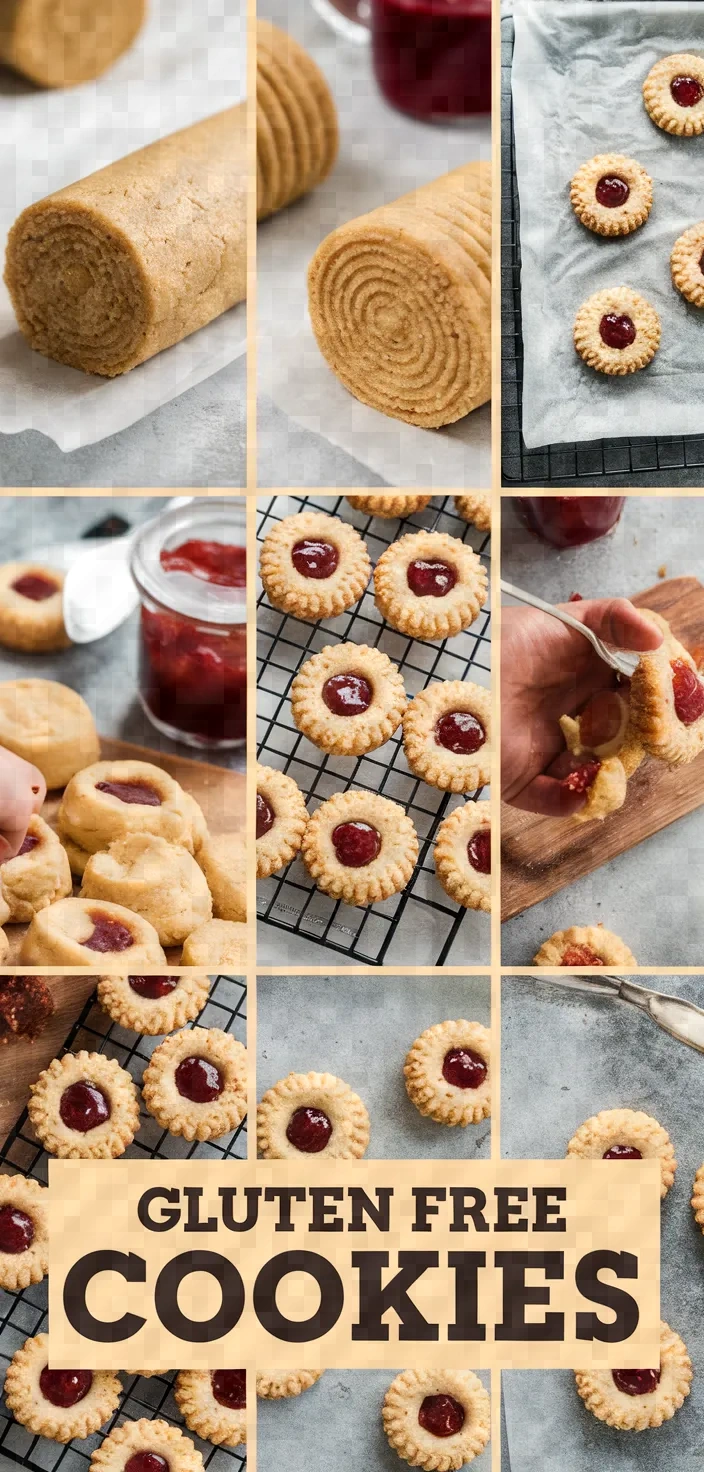 A photo of Gluten Free Thumbprint Cookies Recipe