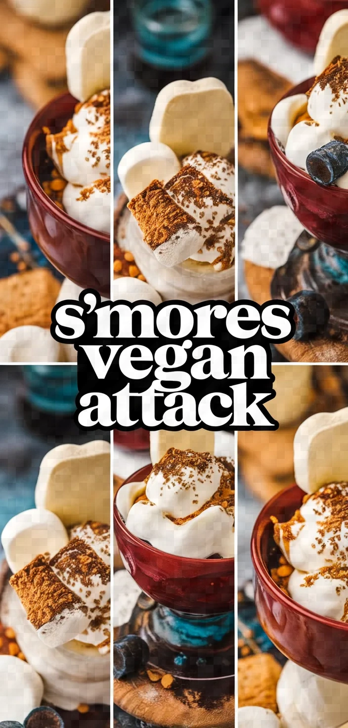 A photo of Smores Pudding Bowl Vegan Bowl Attack Recipe