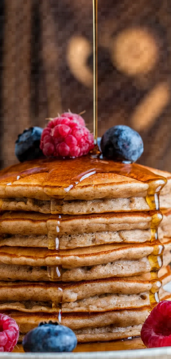 Photo of Healthy Whole Wheat Flax Pancakes Recipe