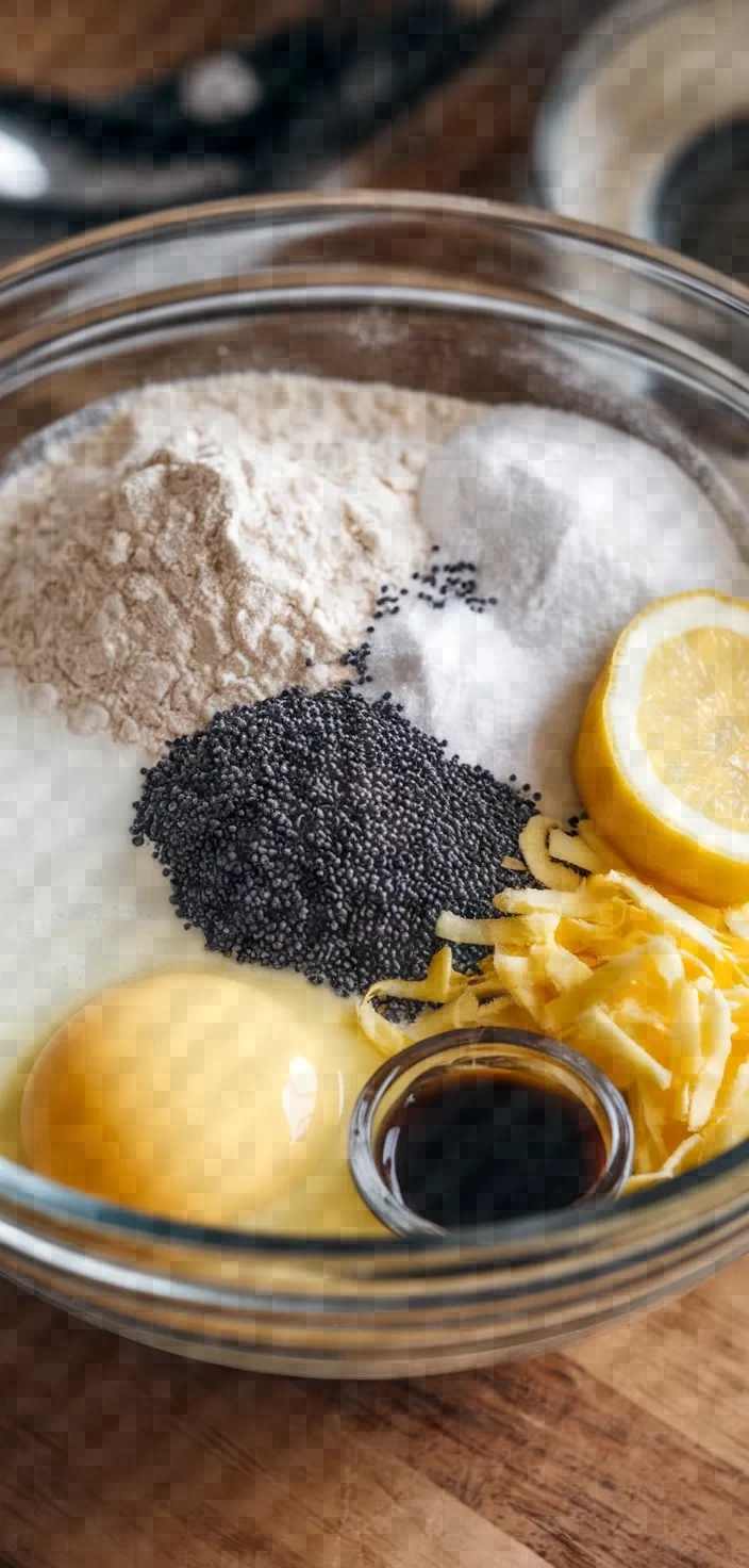 Ingredients photo for Lemon Poppyseed Pancakes Recipe