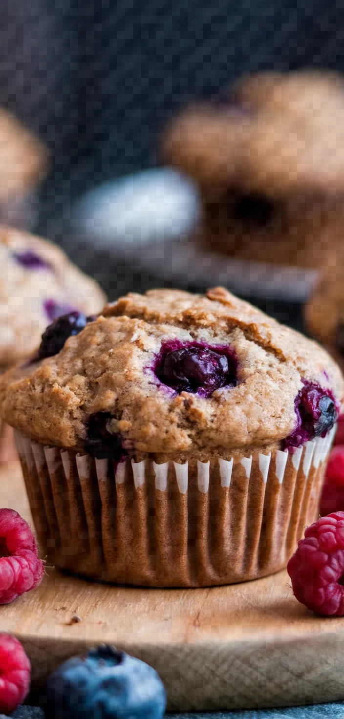 Photo of Whole Wheat Banana Berry Muffins Recipe