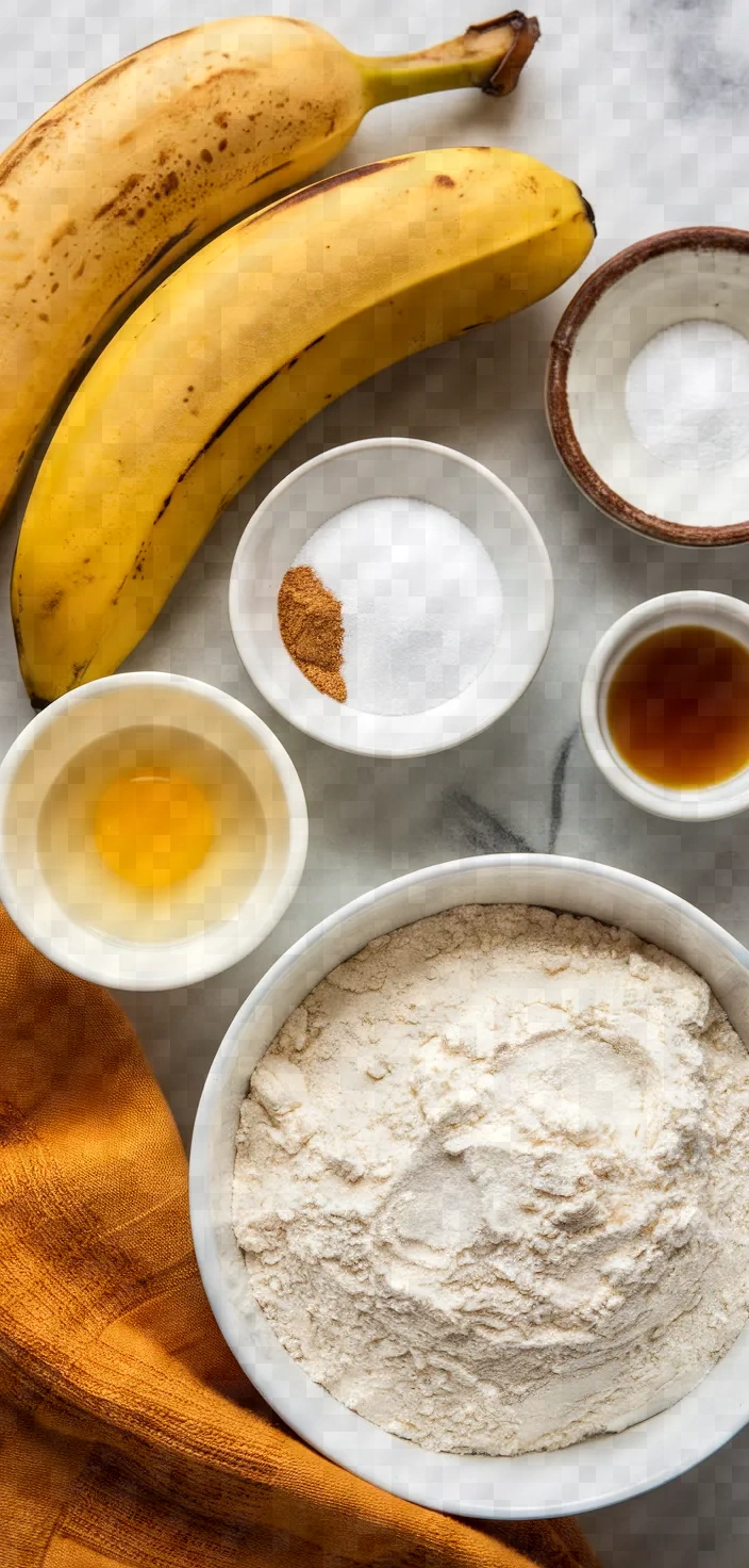 Ingredients photo for Banana Bread Cake Recipe