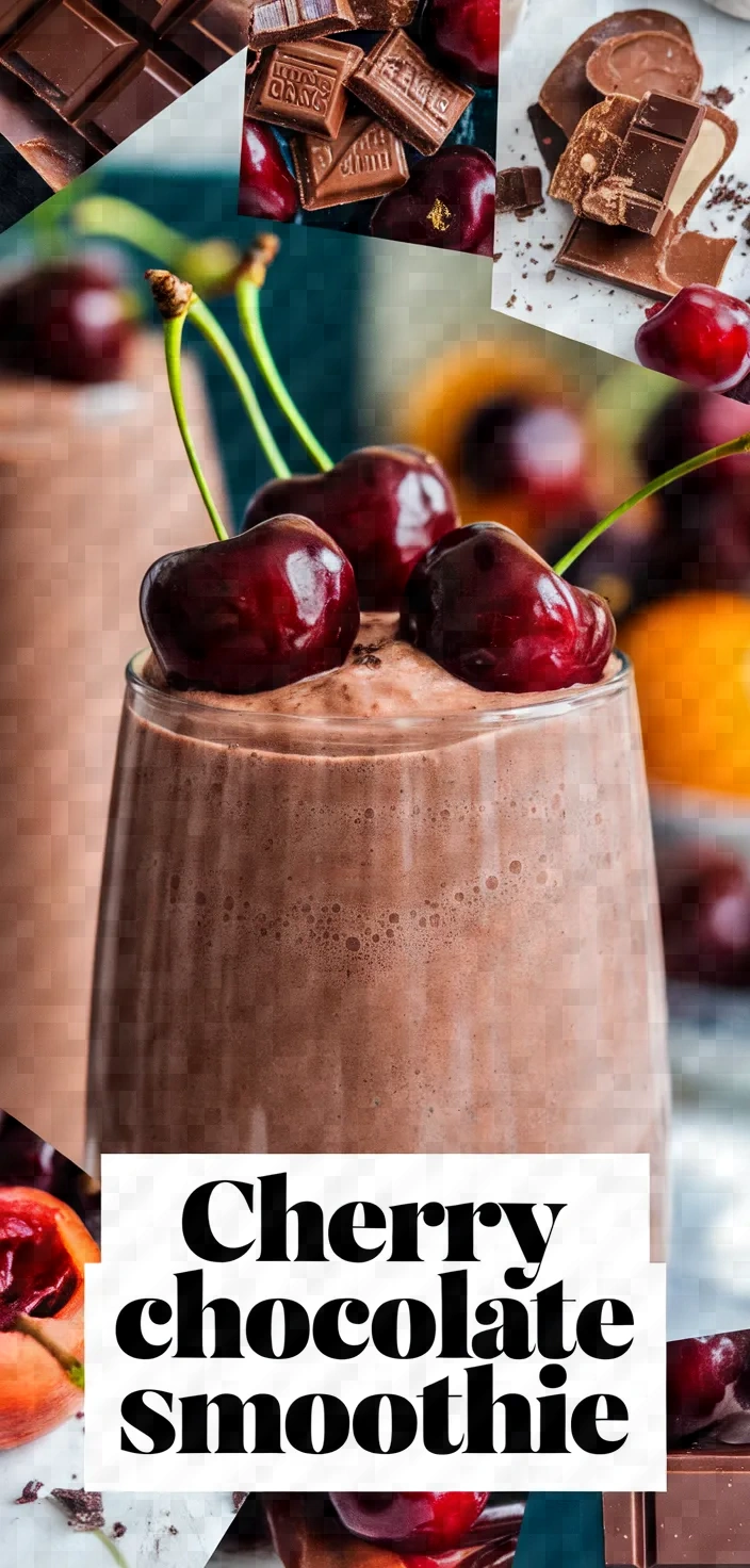 A photo of Chocolate Covered Cherry Smoothie Recipe