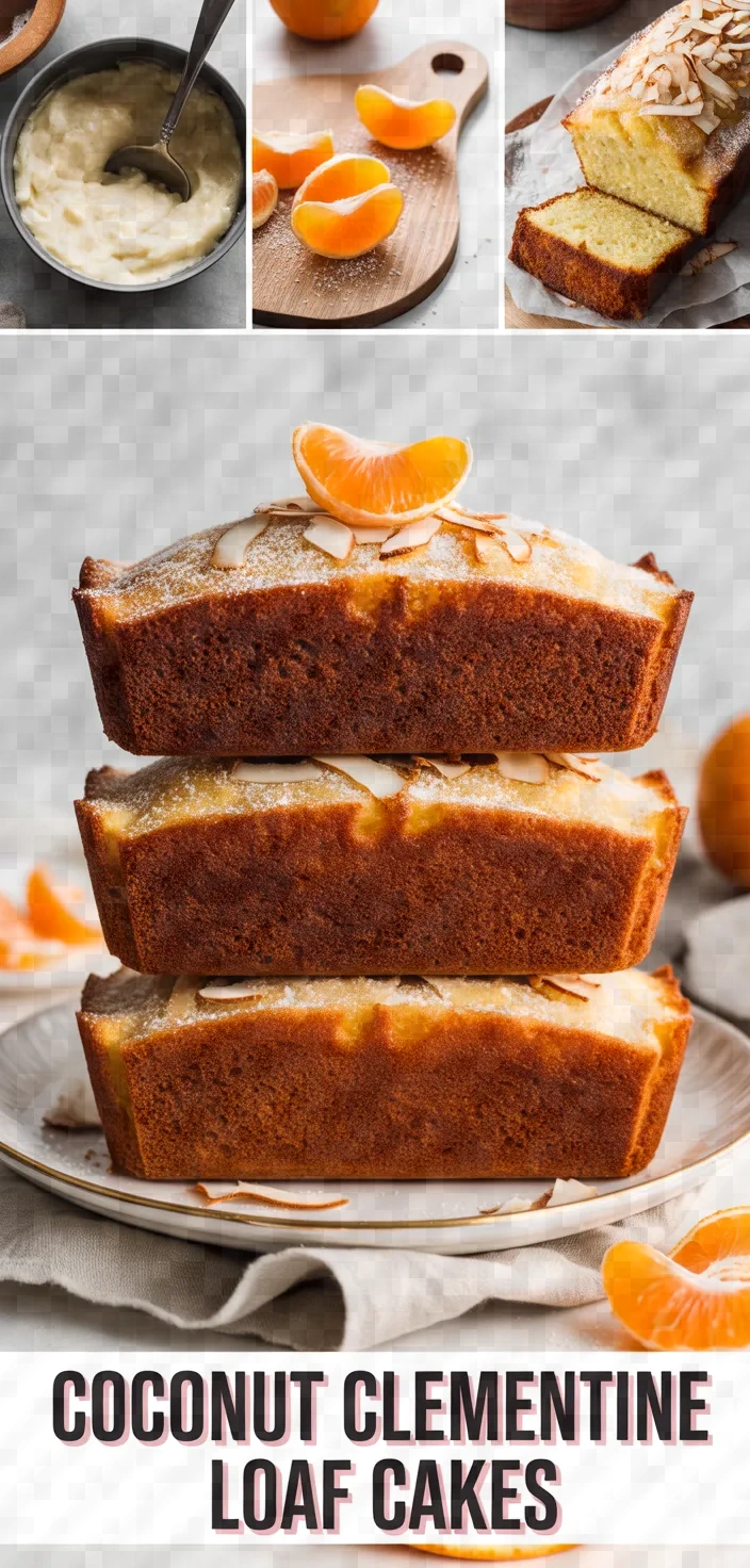 A photo of Coconut Clementine Mini Loaf Cakes Recipe