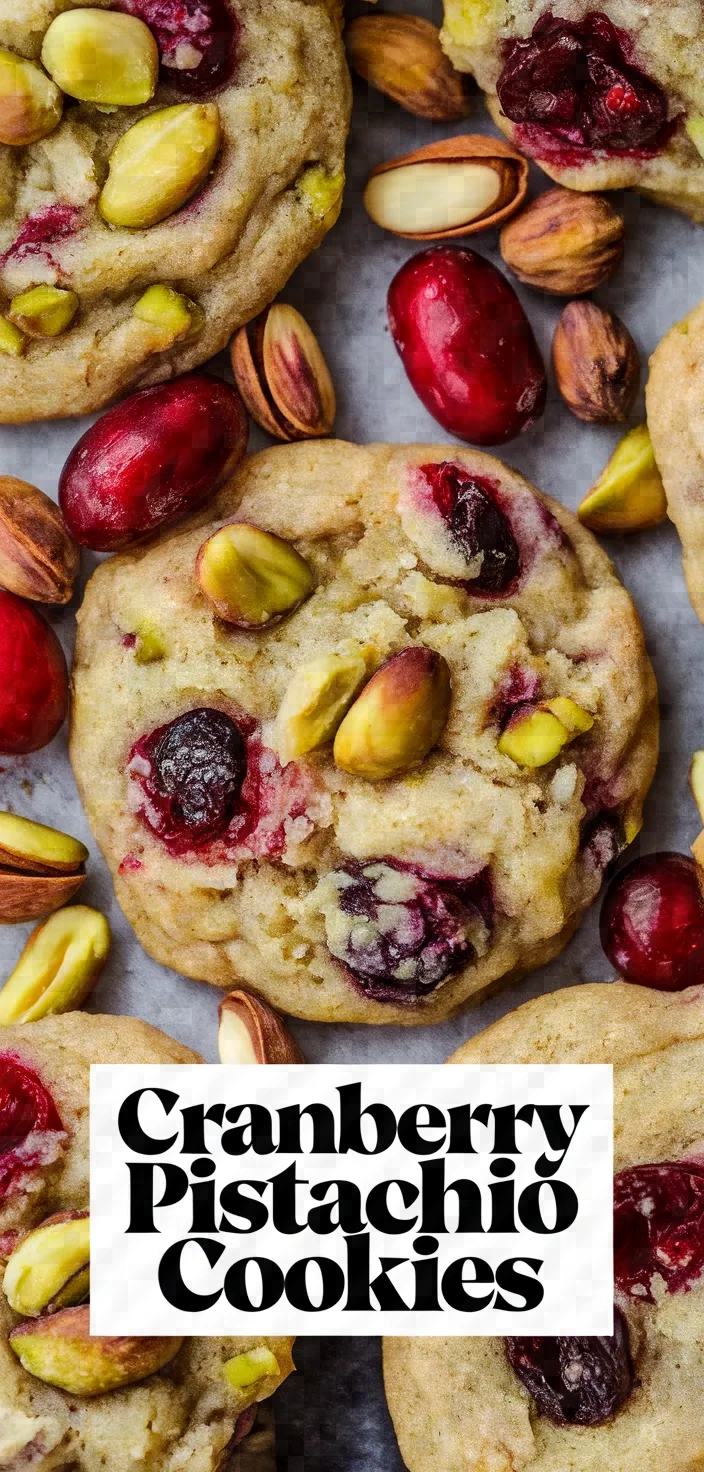 A photo of Cranberry Pistachio Cookies Recipe