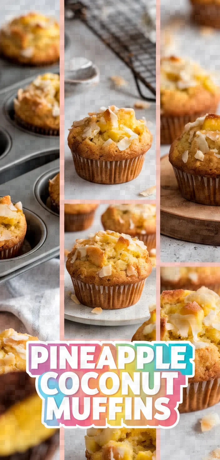 A photo of Pineapple Coconut Muffins Recipe