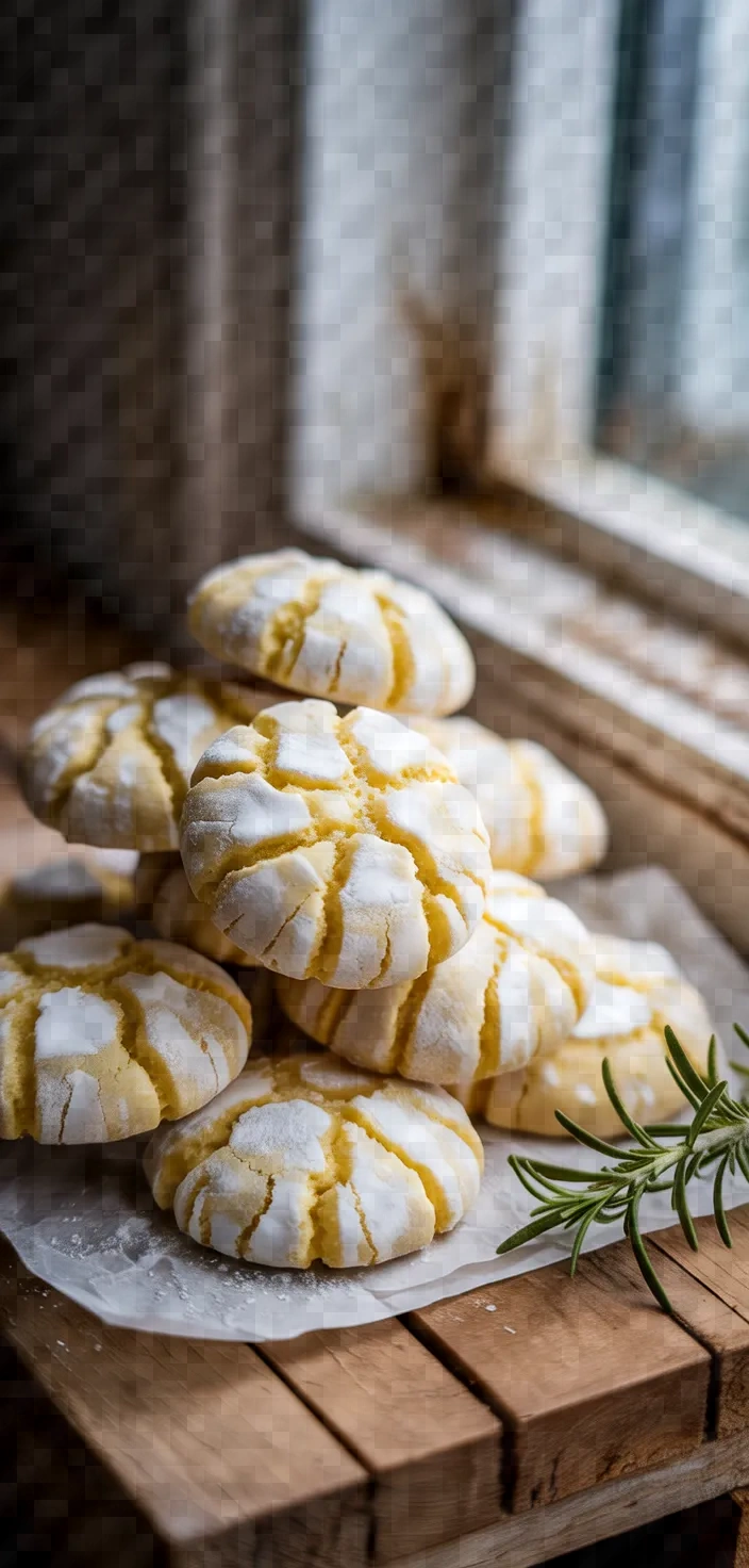 Lemon Crinkle Cookies Recipe
