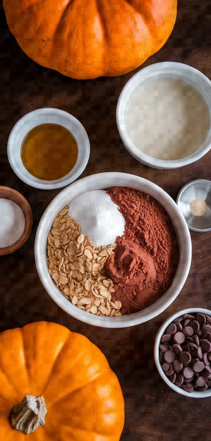 Ingredients photo for Pumpkin Fudge Brownies Vegan Gluten Free Recipe
