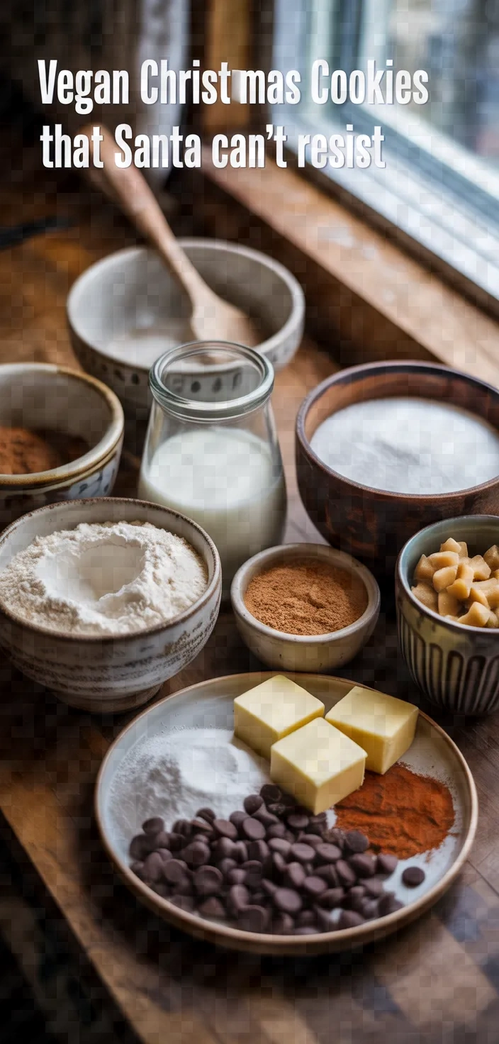 Ingredients photo for Vegan Christmas Cookies That Santa Cant Resist Recipe