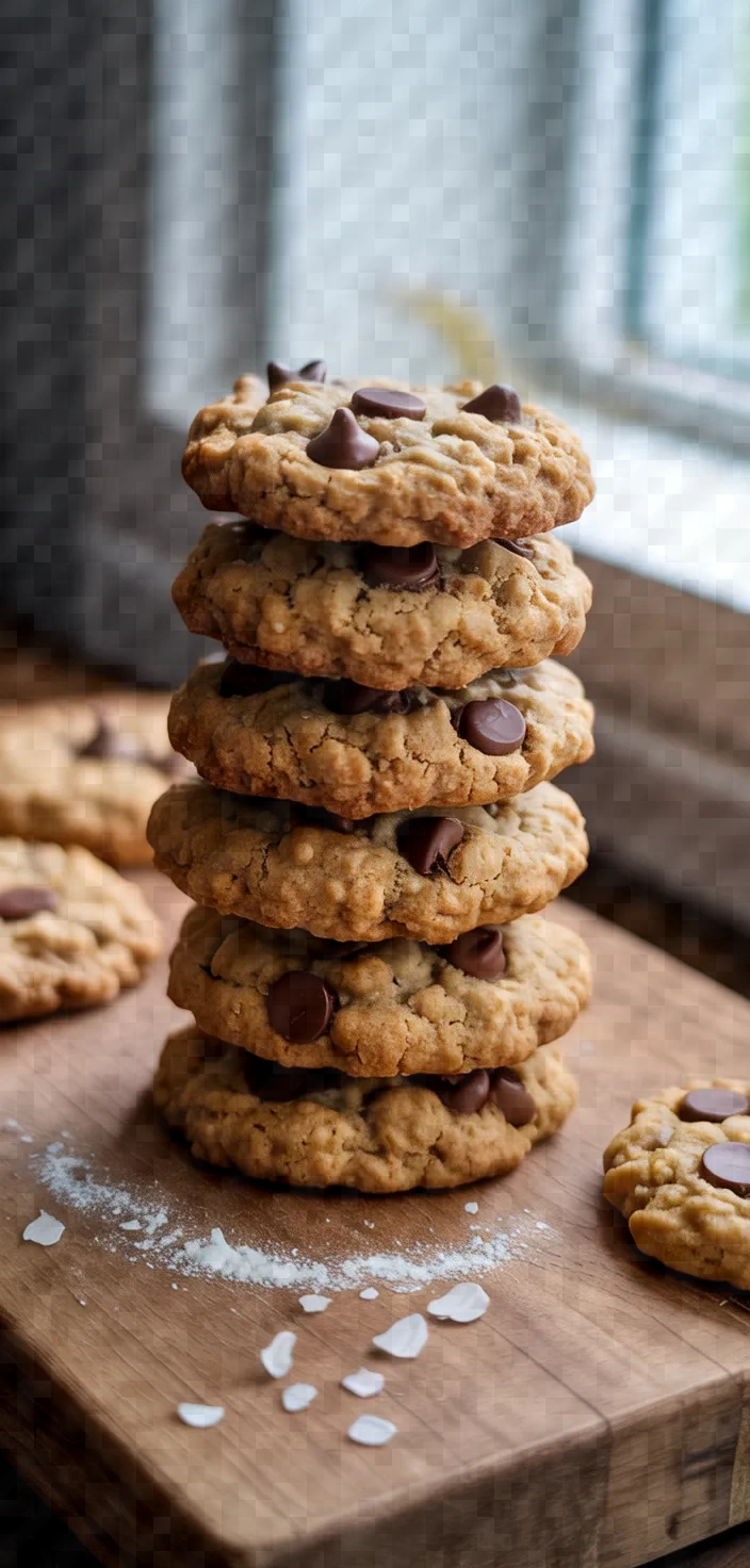 Vegan Oatmeal Chocolate Chip Cookies Recipe