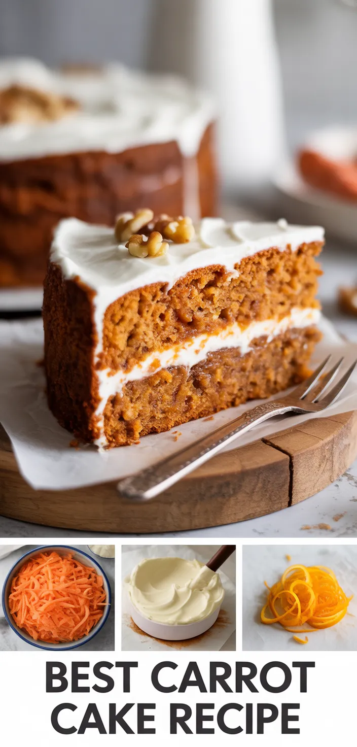 A photo of Best Carrot Cake Recipe
