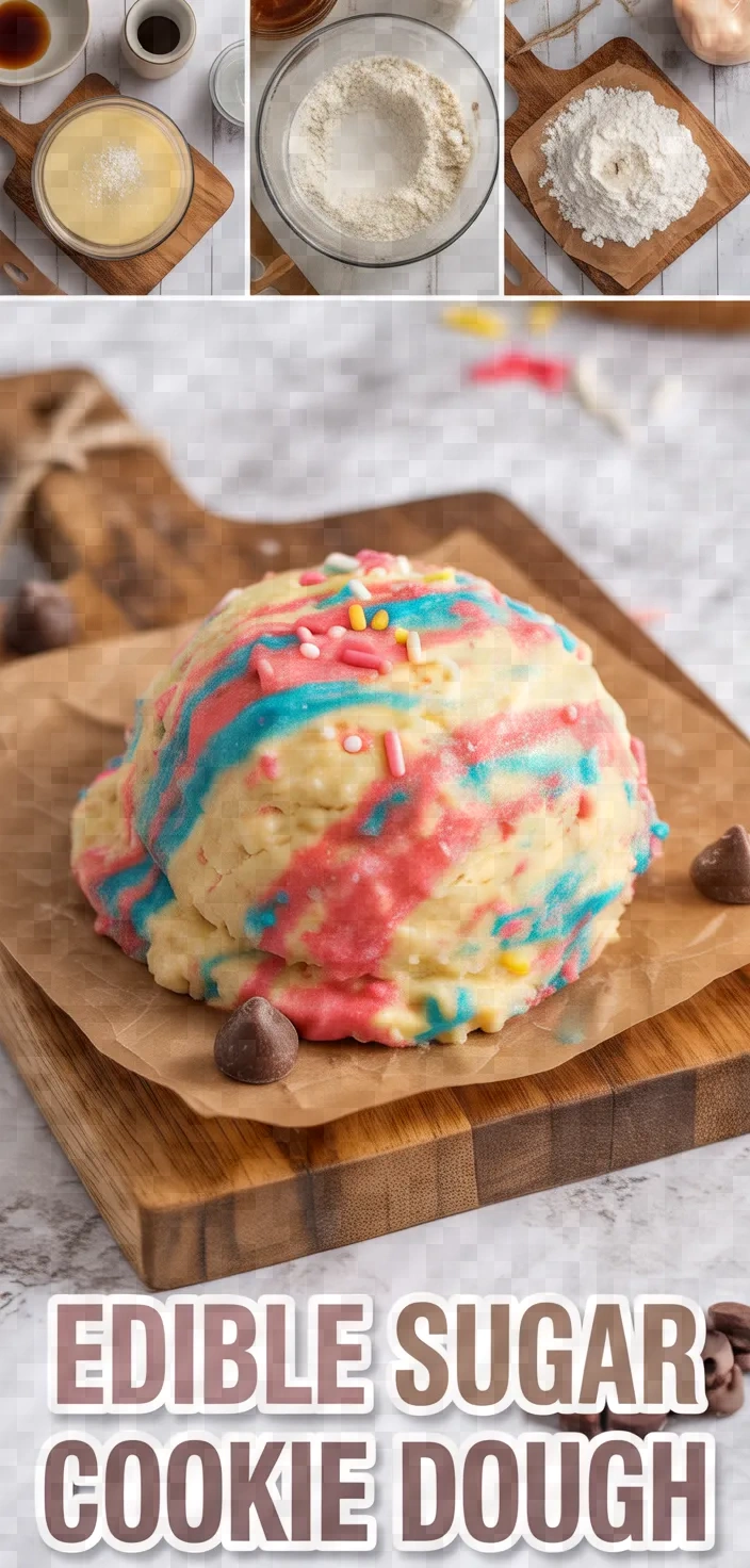 A photo of Edible Sugar Cookie Dough Recipe
