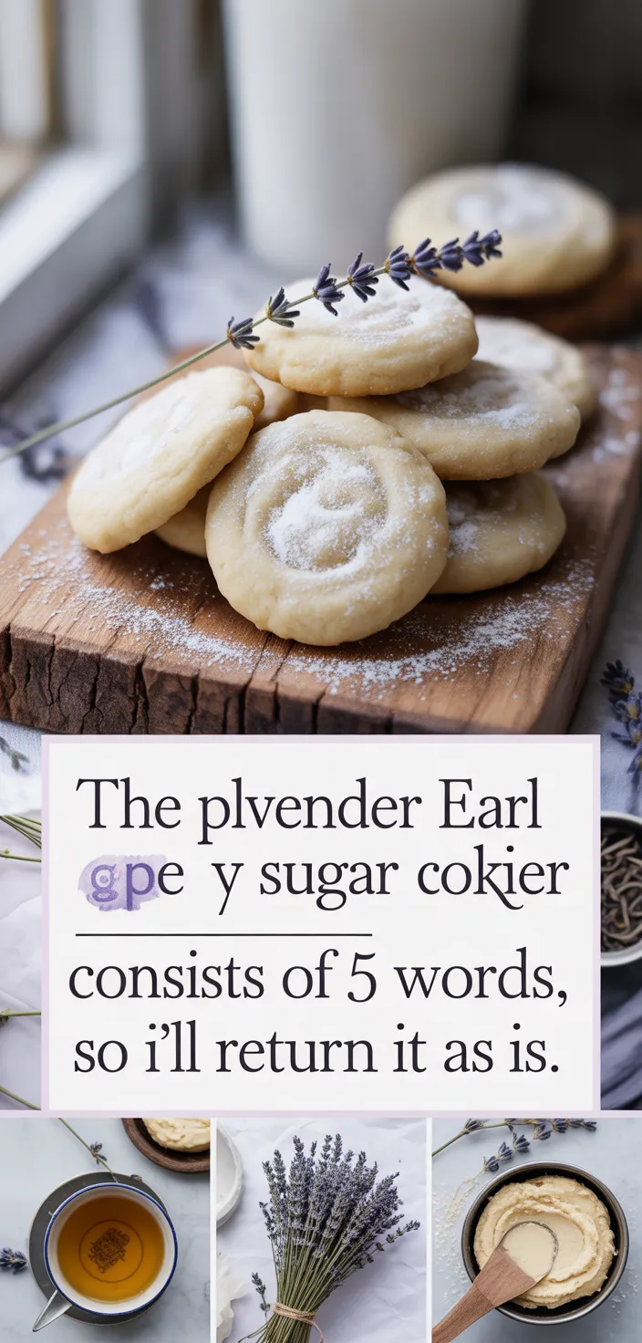 A photo of Lavender Earl Grey Sugar Cookies Recipe