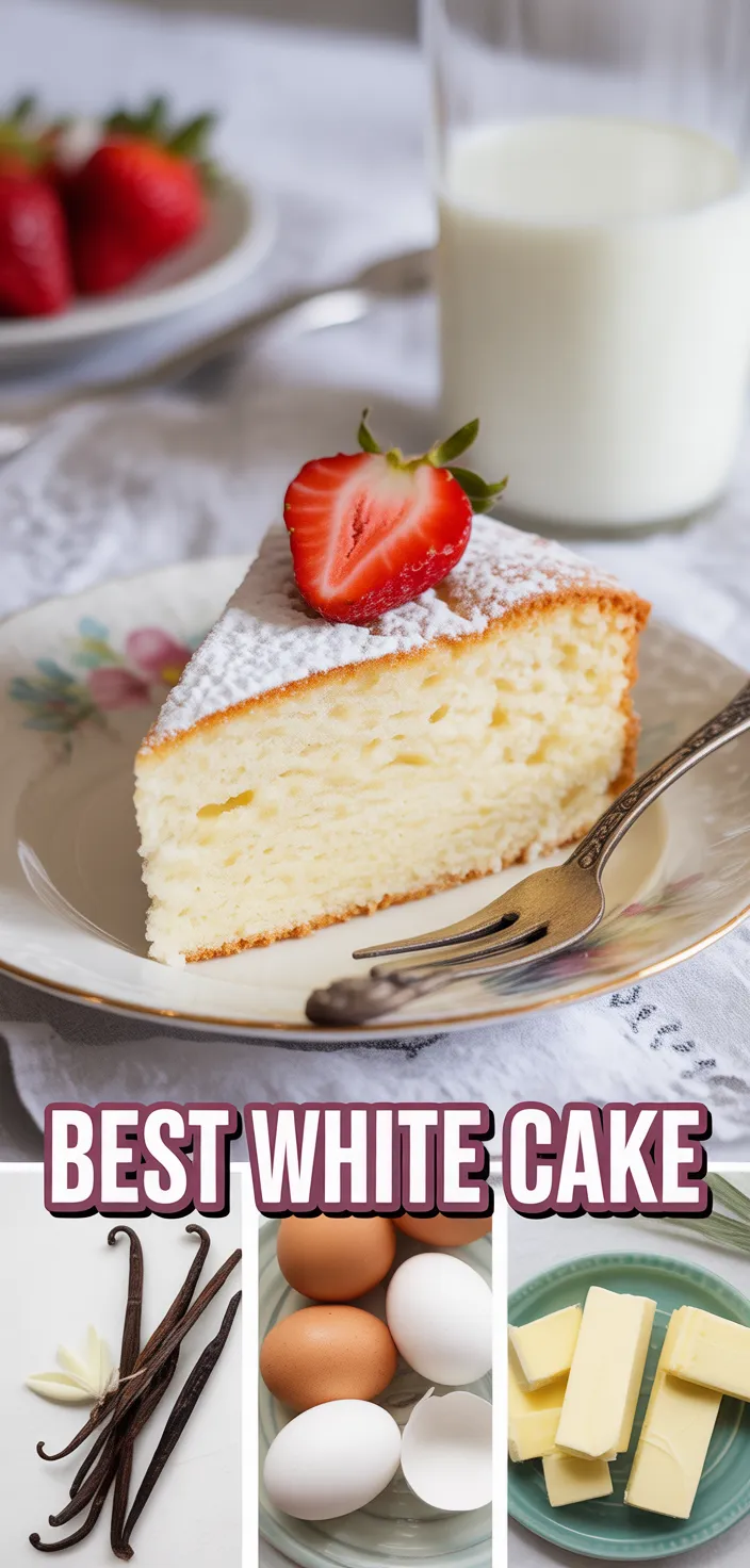 A photo of The Best White Cake Recipe