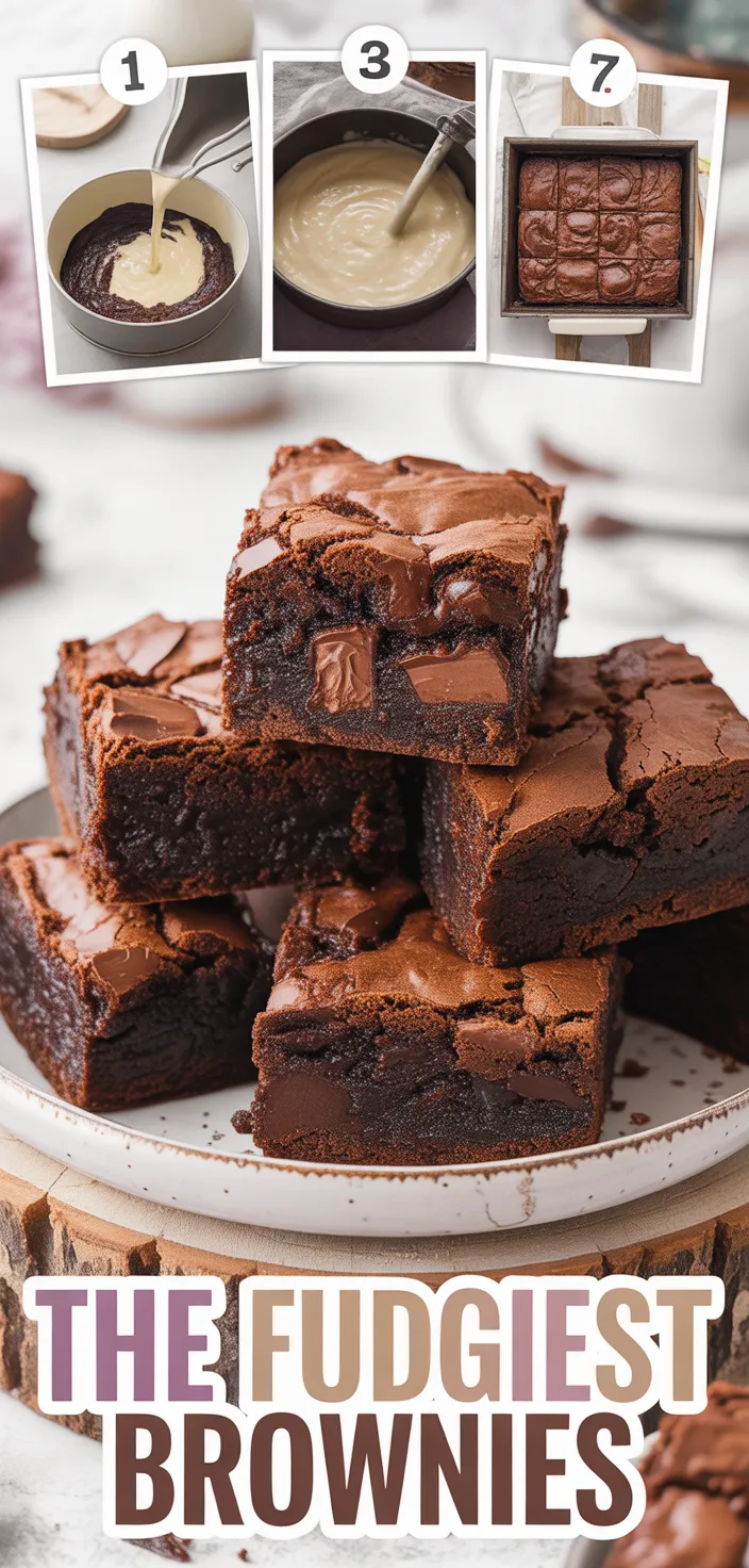 A photo of The Fudgiest Brownies Recipe