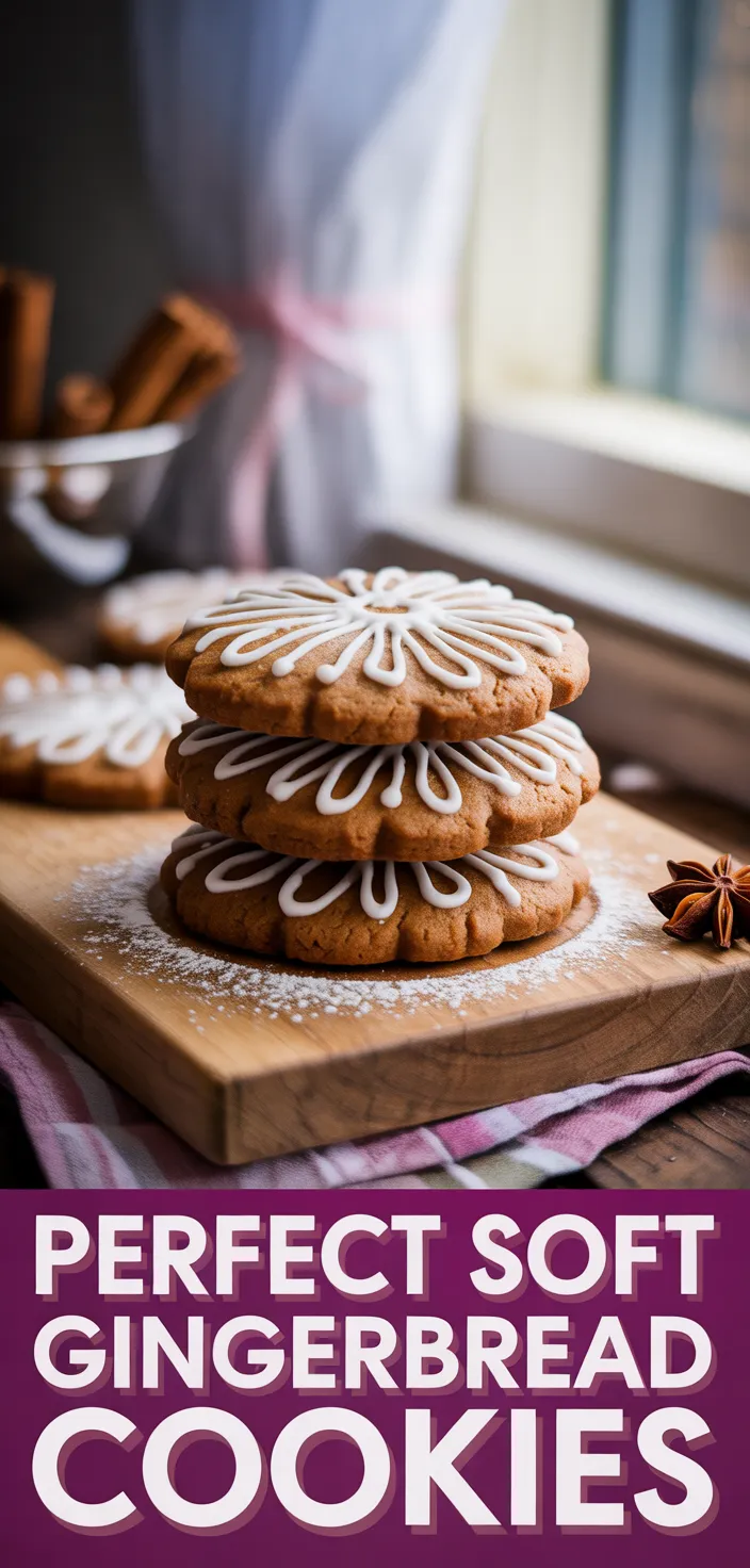A photo of The Perfect Soft Gingerbread Cookies [Easy Recipe!]