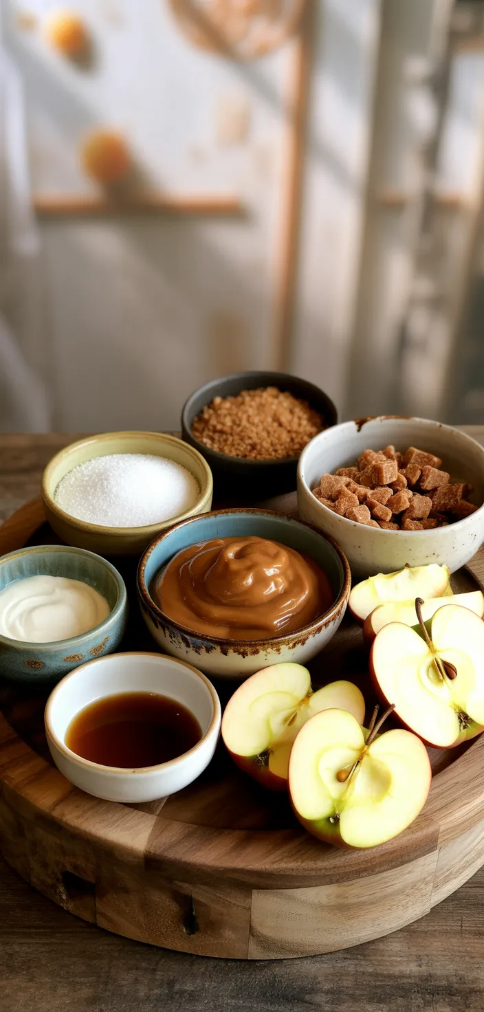 Ingredients photo for Cream Cheese Caramel Apple Dip Recipe