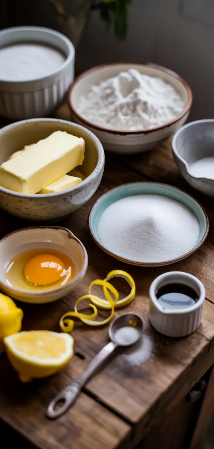 Ingredients photo for Lemon Sugar Cookie Recipe