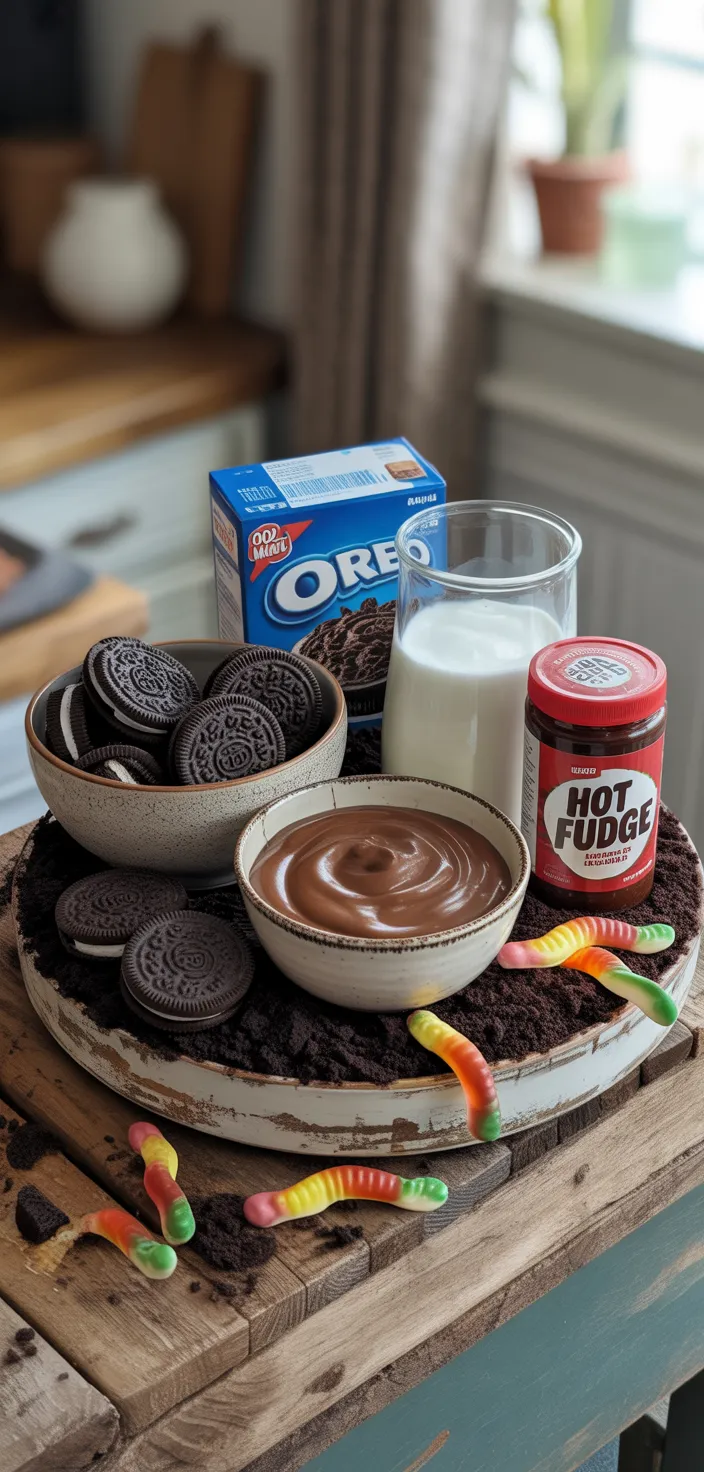 Ingredients photo for OREO DIRT CAKE Recipe