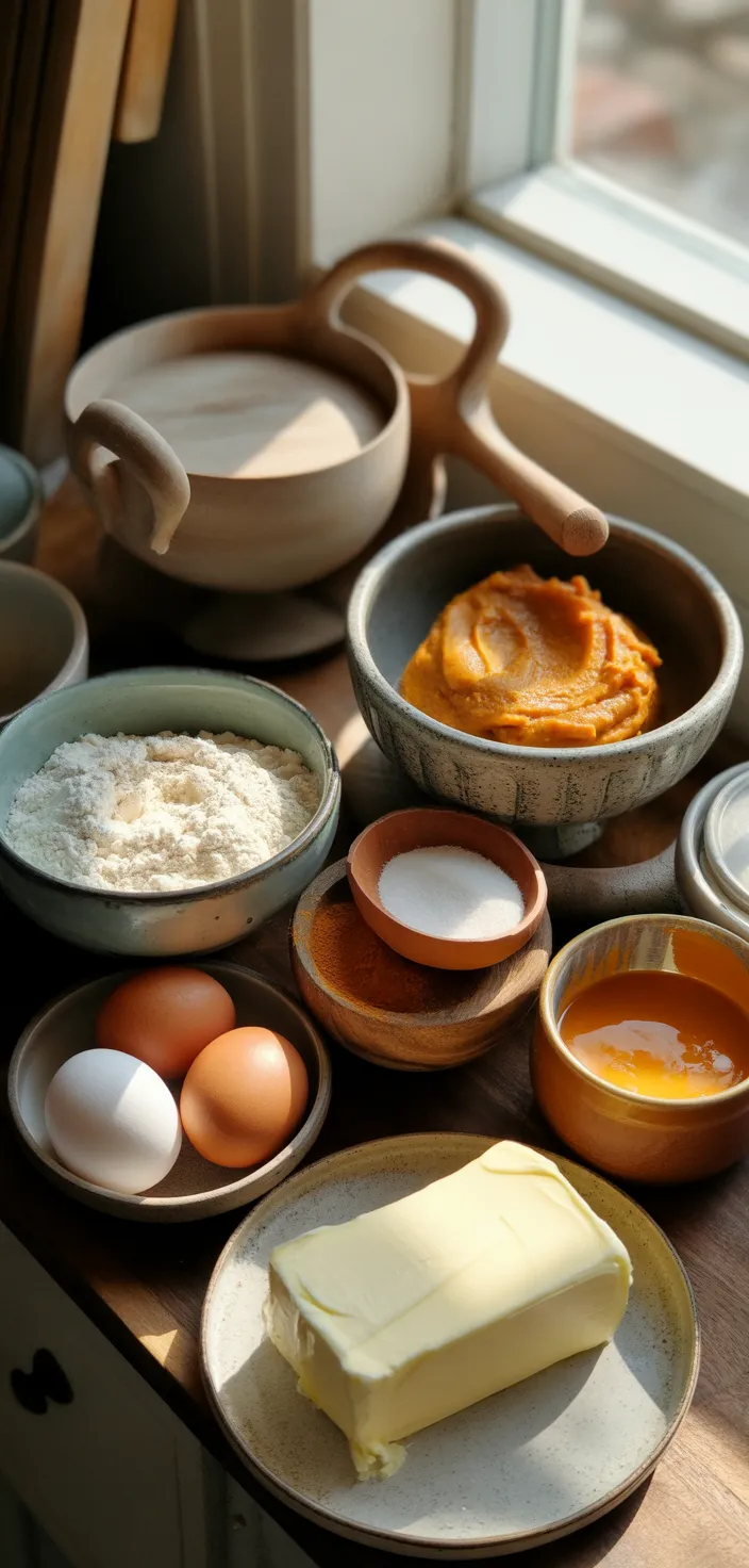 Ingredients photo for Pumpkin Cupcakes With Cinnamon Cream Cheese Frosting Recipe