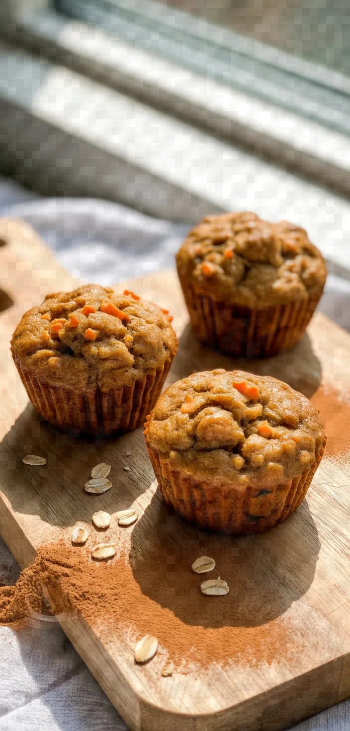 Spiced Carrot Oat Muffins Recipe