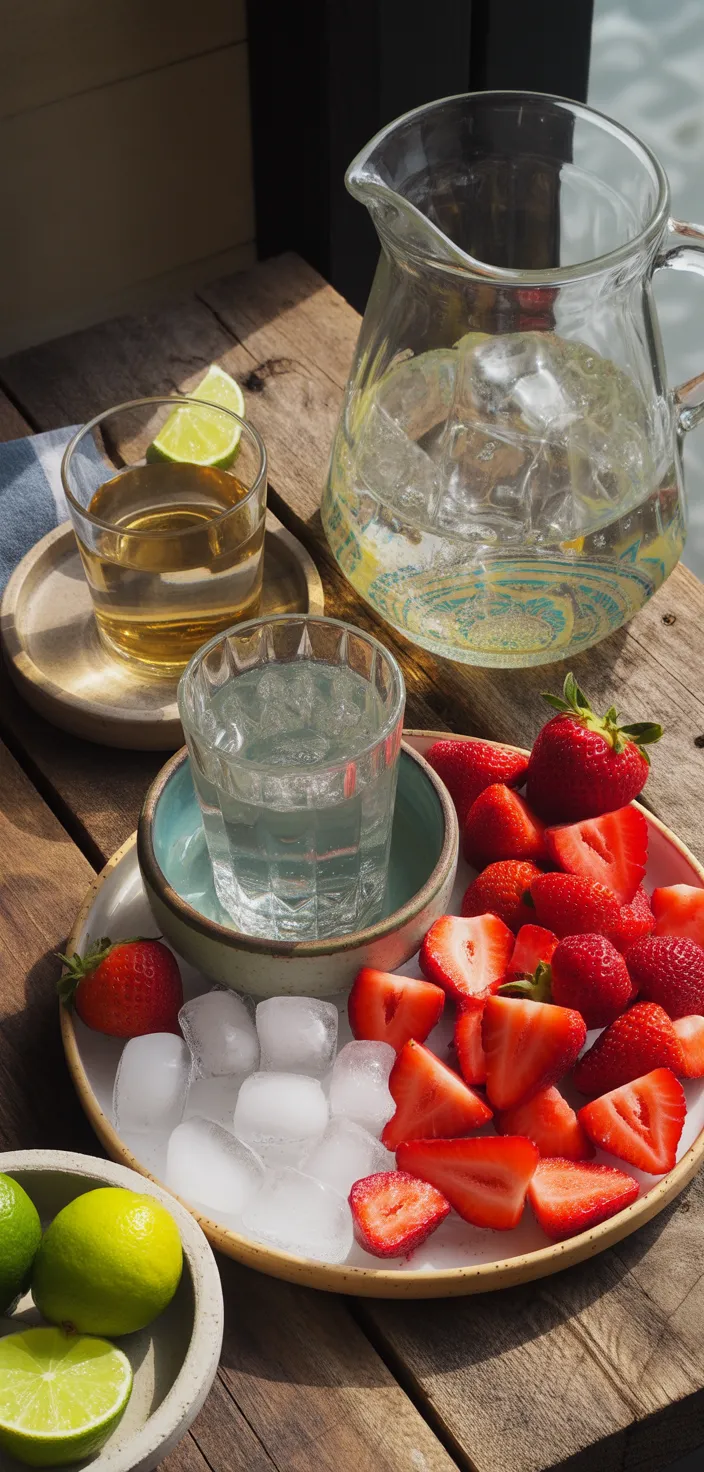 Ingredients photo for Strawberry Tequila Sodas Recipe