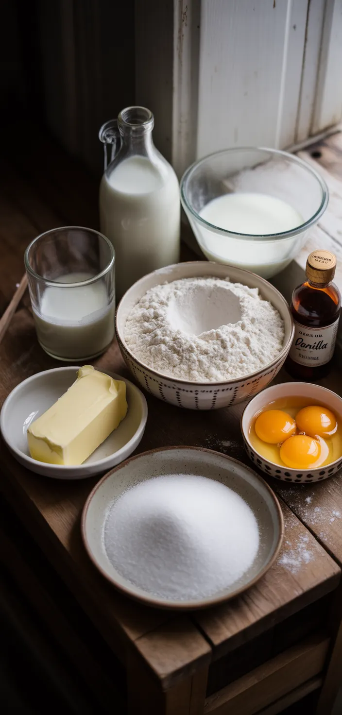 Ingredients photo for The Best White Cake Recipe