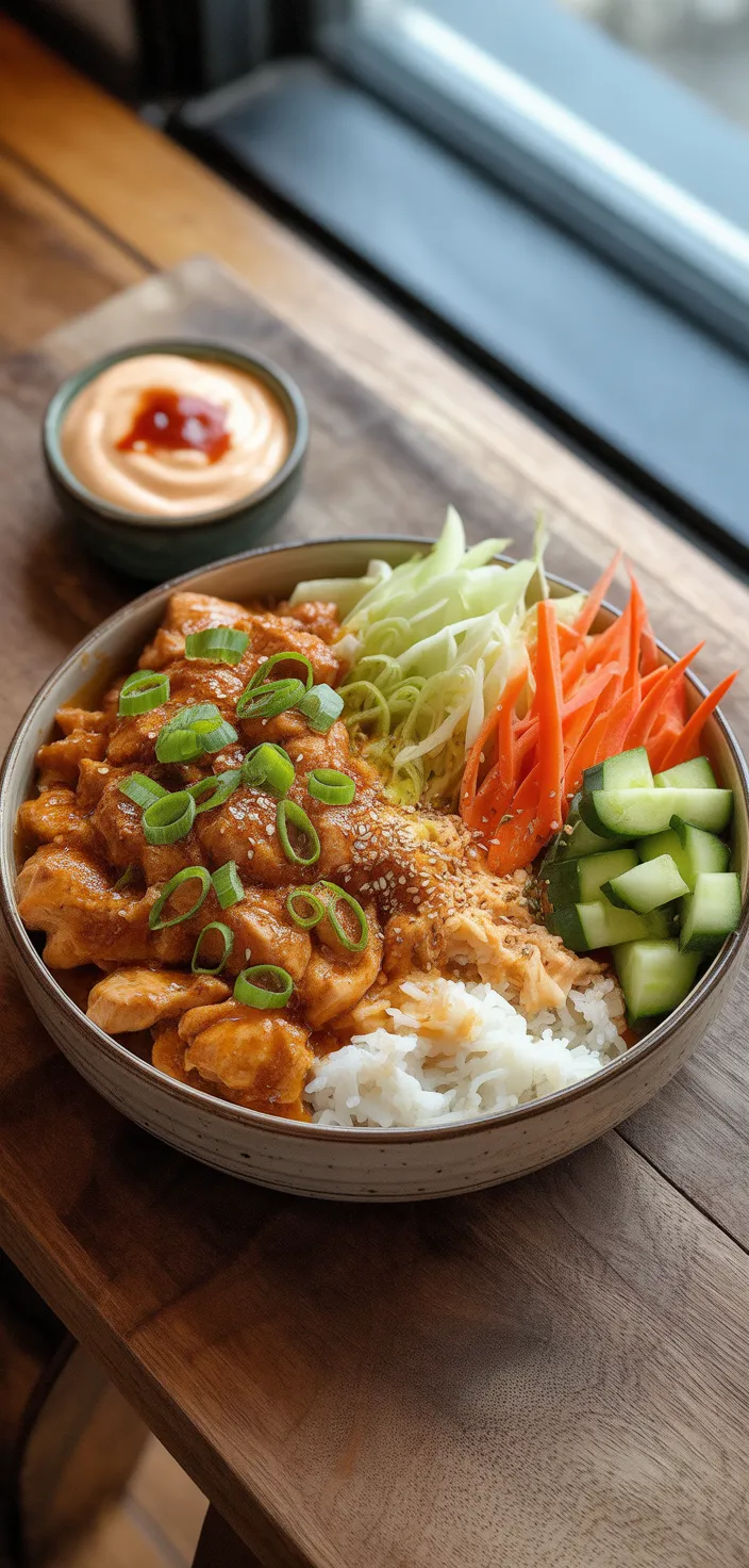 Ingredients photo for Bang Bang Chicken Bowl Recipe