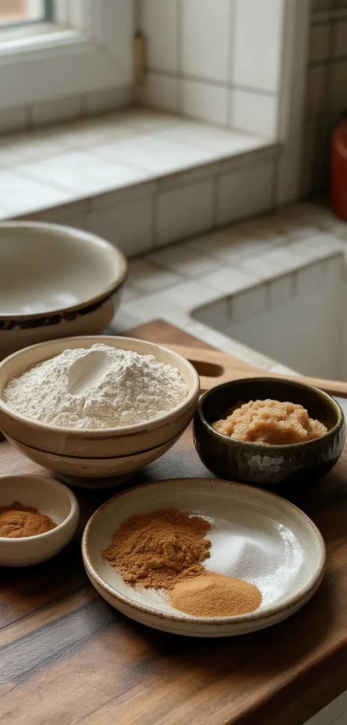 Ingredients photo for Chewy Ginger Molasses Cookies Recipe