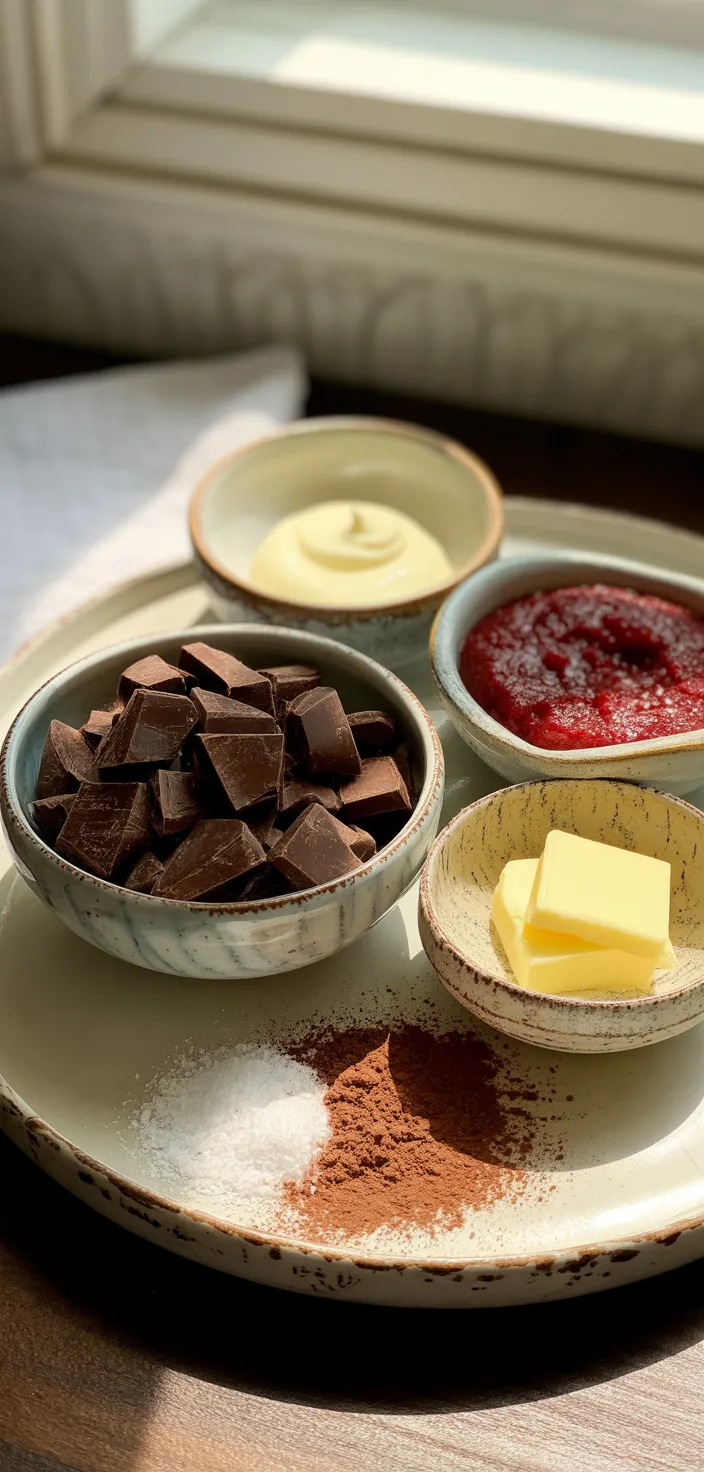 Ingredients photo for Chocolate Raspberry Truffles Recipe