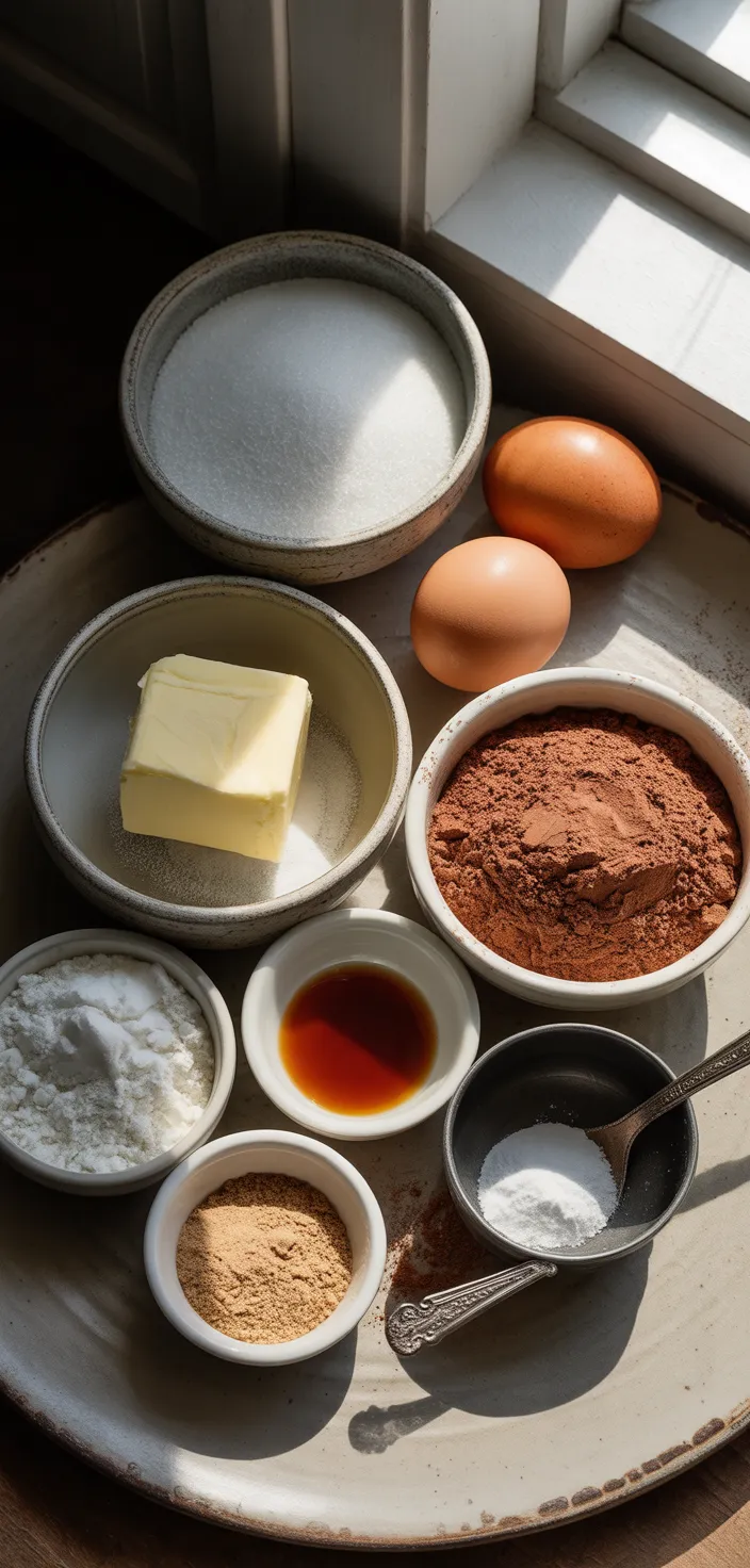 Ingredients photo for Cocoa Powder Brownies Recipe