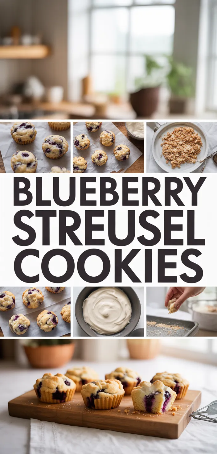 Blueberry Muffin Cookies With Streusel Topping Recipe