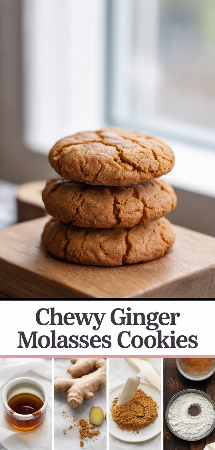 Chewy Ginger Molasses Cookies Recipe