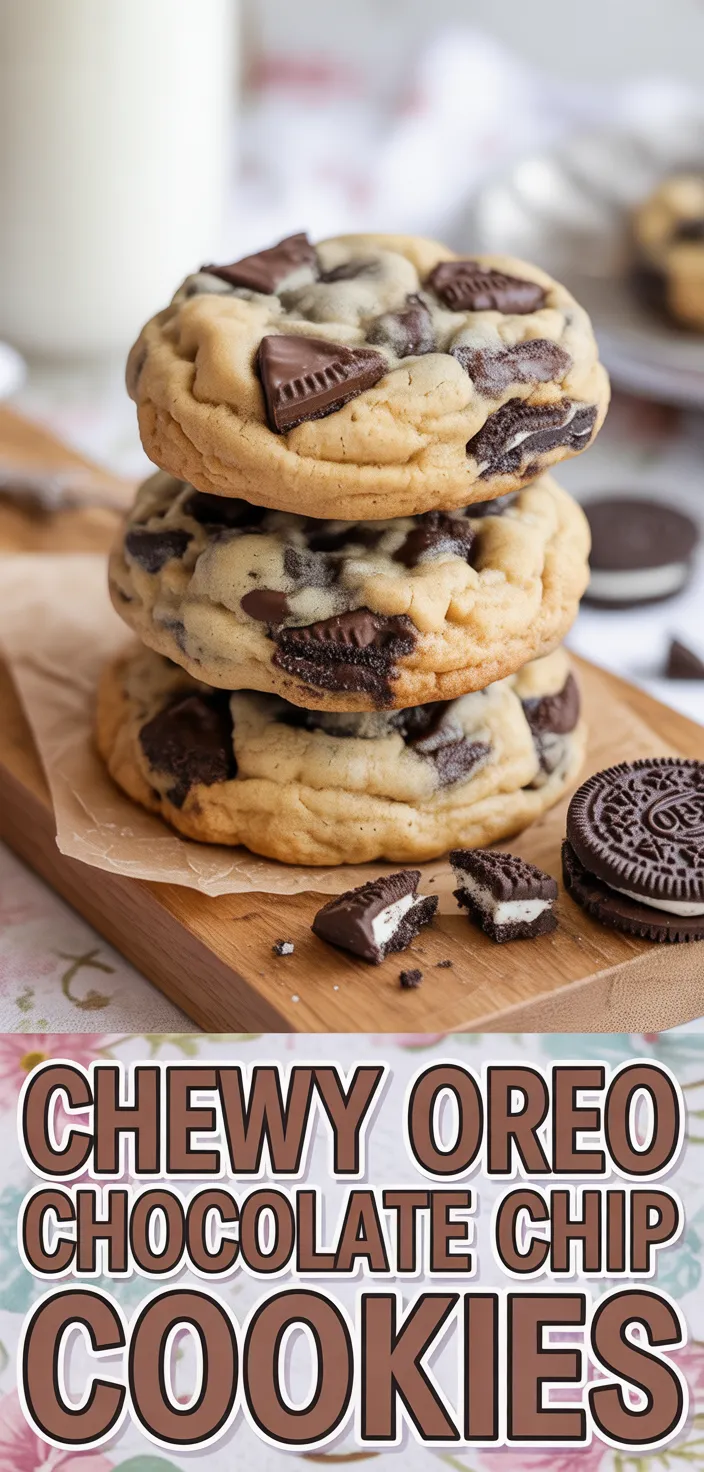 Chewy Oreo Chocolate Chip Cookies Recipe