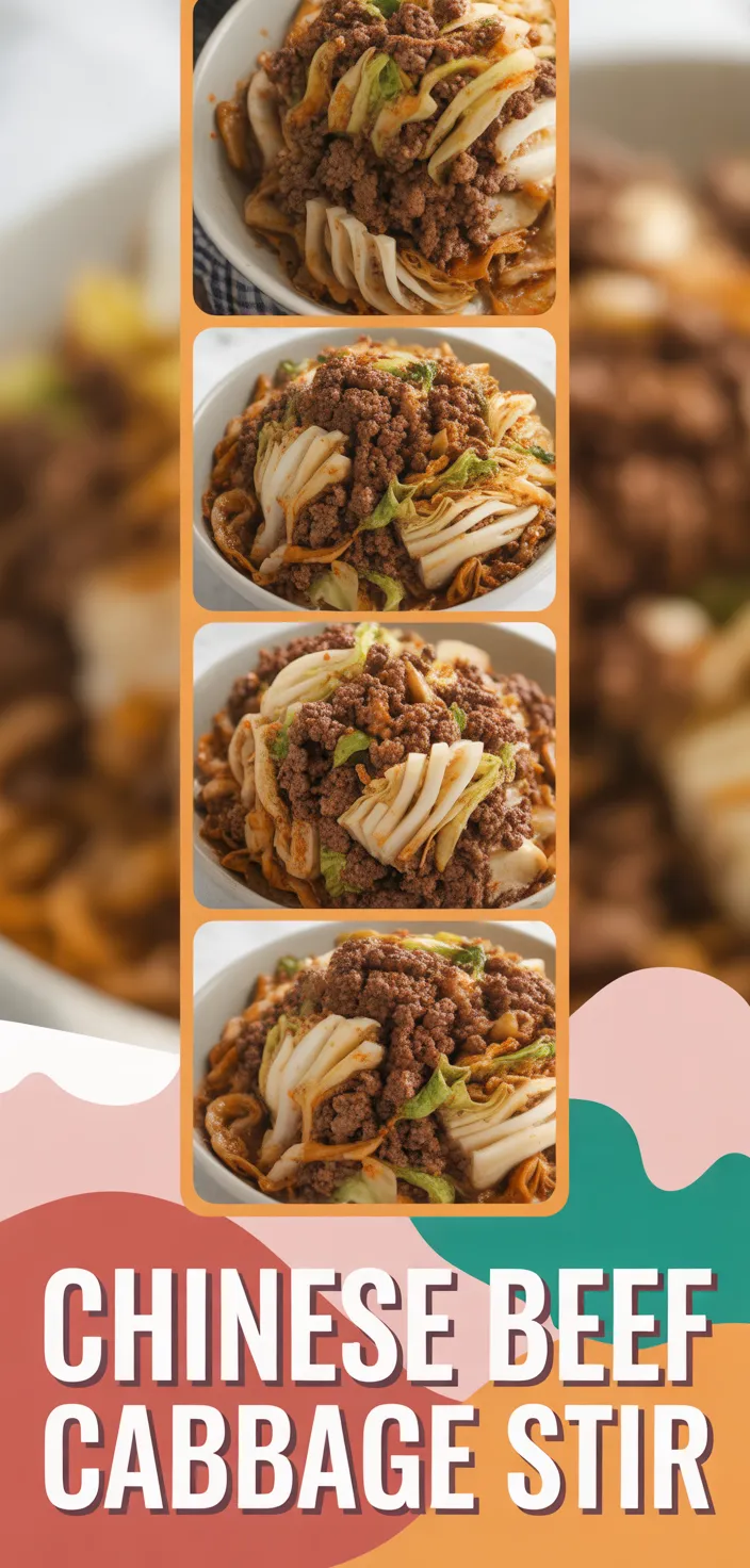 Chinese Ground Beef And Cabbage Stir Recipe