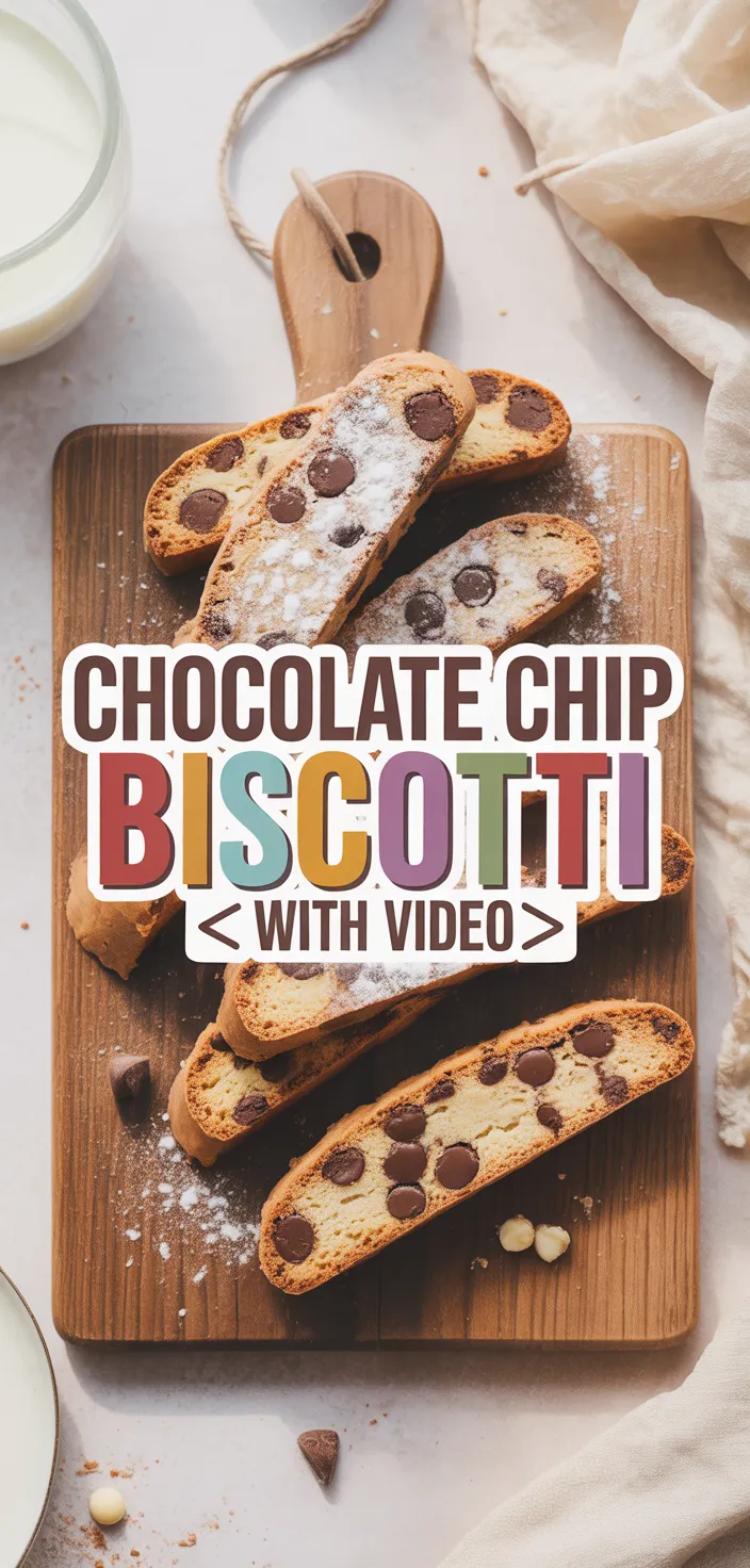Chocolate Chip Biscotti { With VIDEO} Recipe