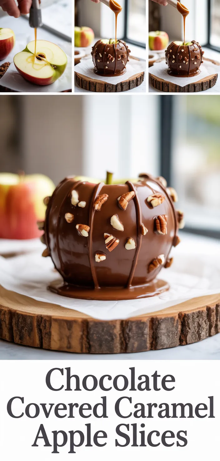 Chocolate Covered Caramel Apple Slices Recipe