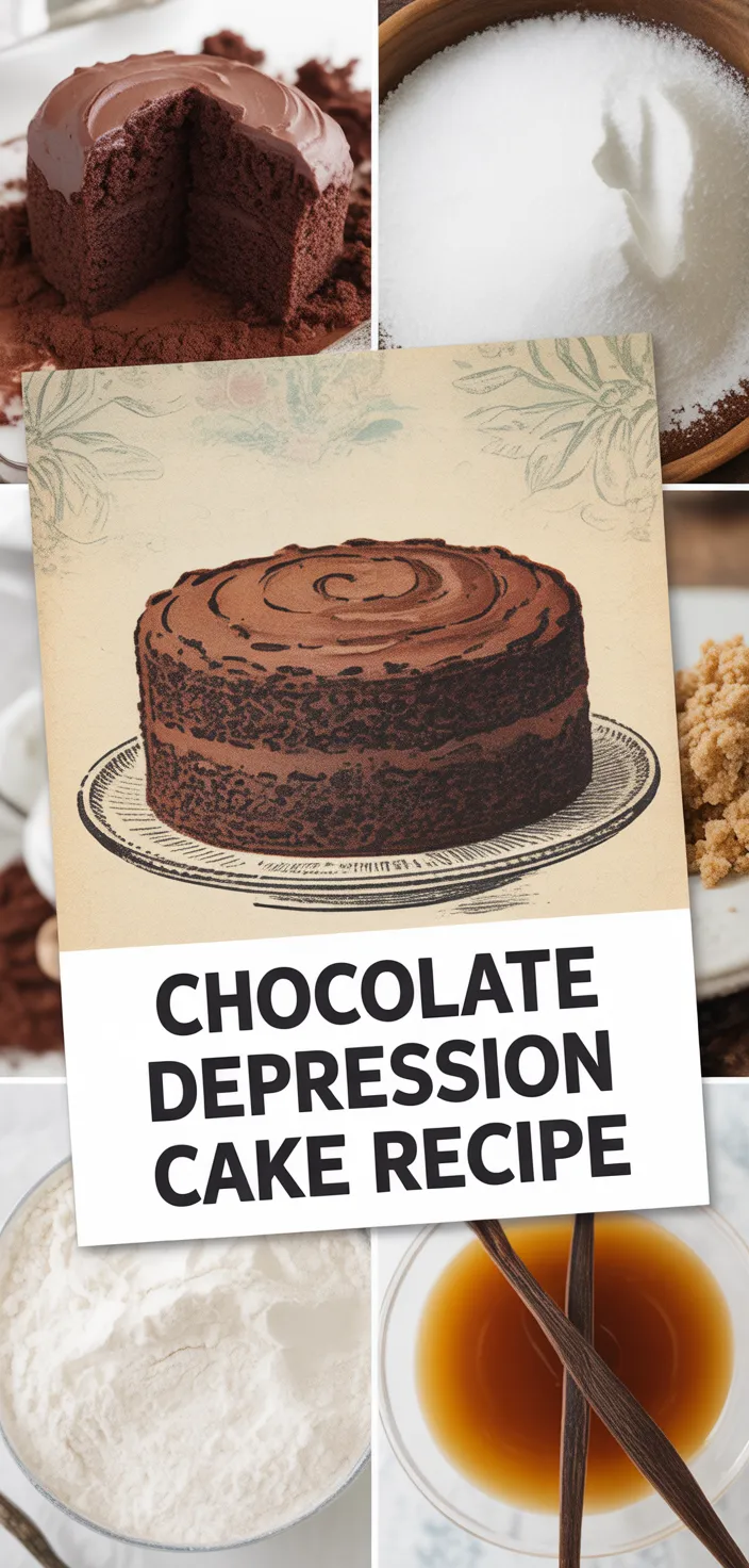 Chocolate Depression Cake Recipe
