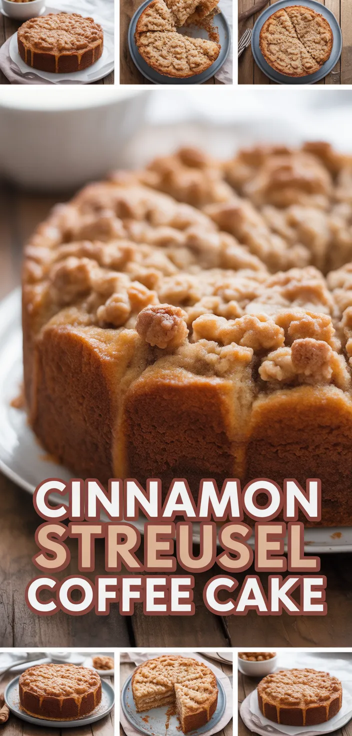Cinnamon Coffee Cake With Streusel Crumb Topping Recipe