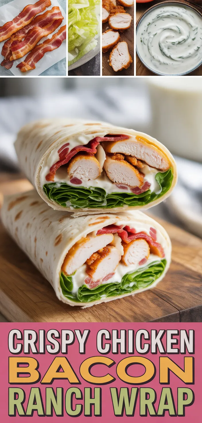 Crispy Chicken Bacon Ranch Wrap Recipe