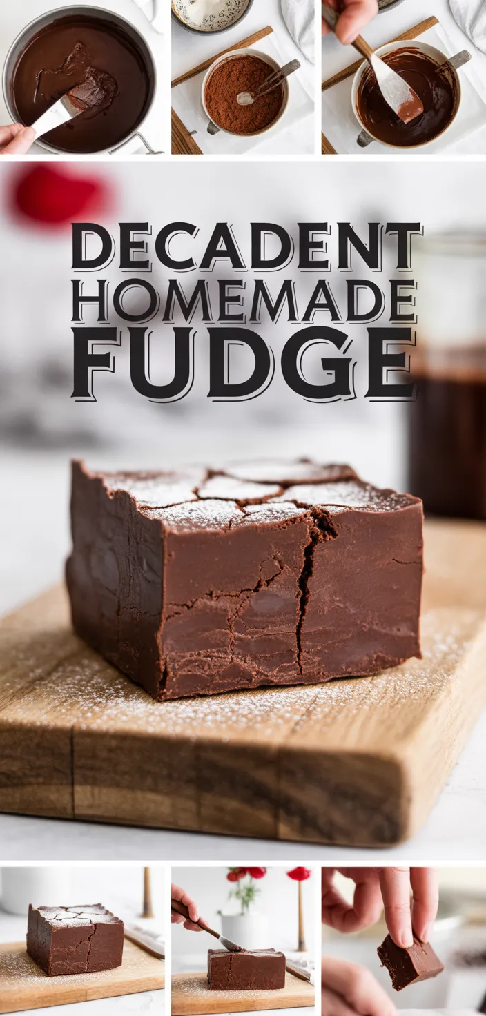 Decadent Homemade Fudge Recipe