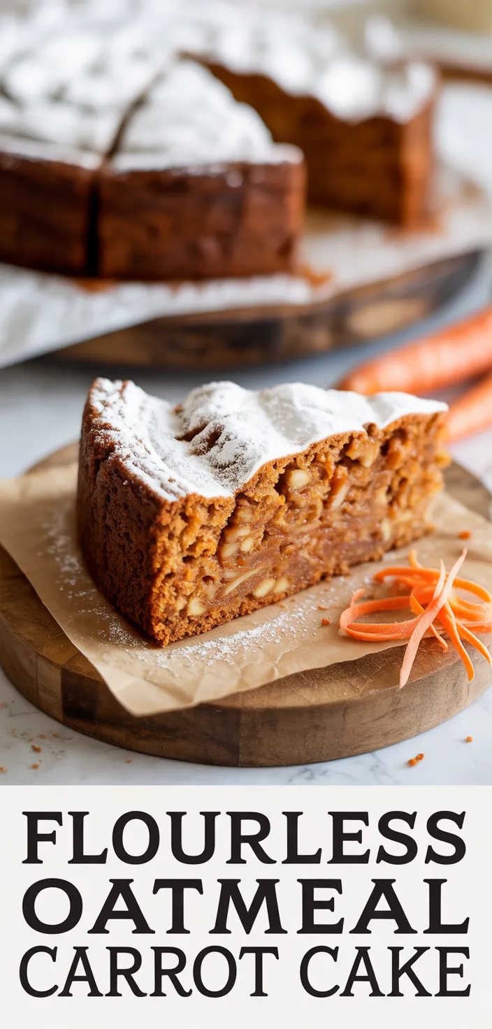 Easy Flourless Oatmeal Carrot Cake Recipe