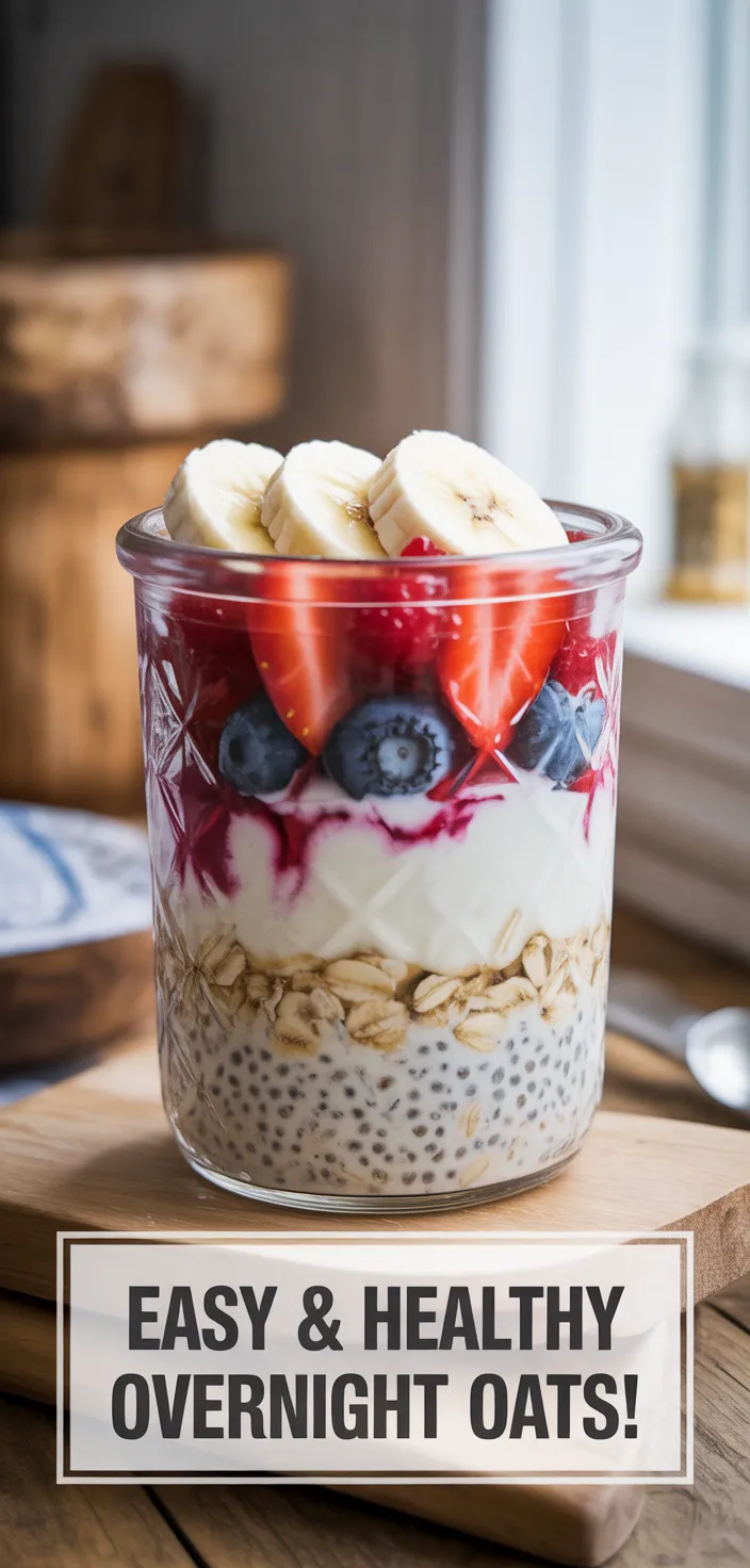 Easy & Healthy Overnight Oats! Recipe