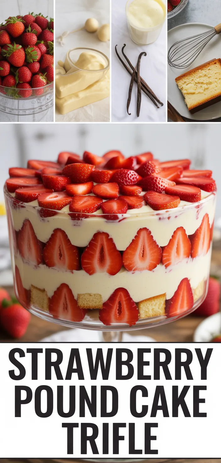 Easy Strawberry Trifle With Pound Cake Recipe